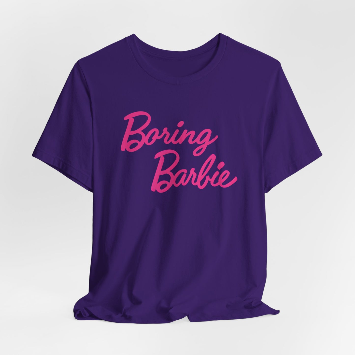 Boring B pink Tee - Fun Unisex Jersey Shirt, Cute Graphic Tee, Perfect Gift for Barbie Fans, Casual Style, Birthday Shirt, Retro Fashion