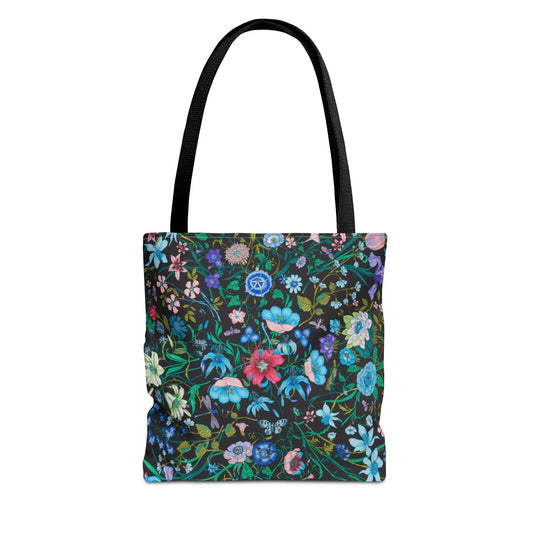 Vibrant Floral Tote Bag "Flora Inspired"- Stylish Reusable Shopping Bag for Eco-Friendly Living