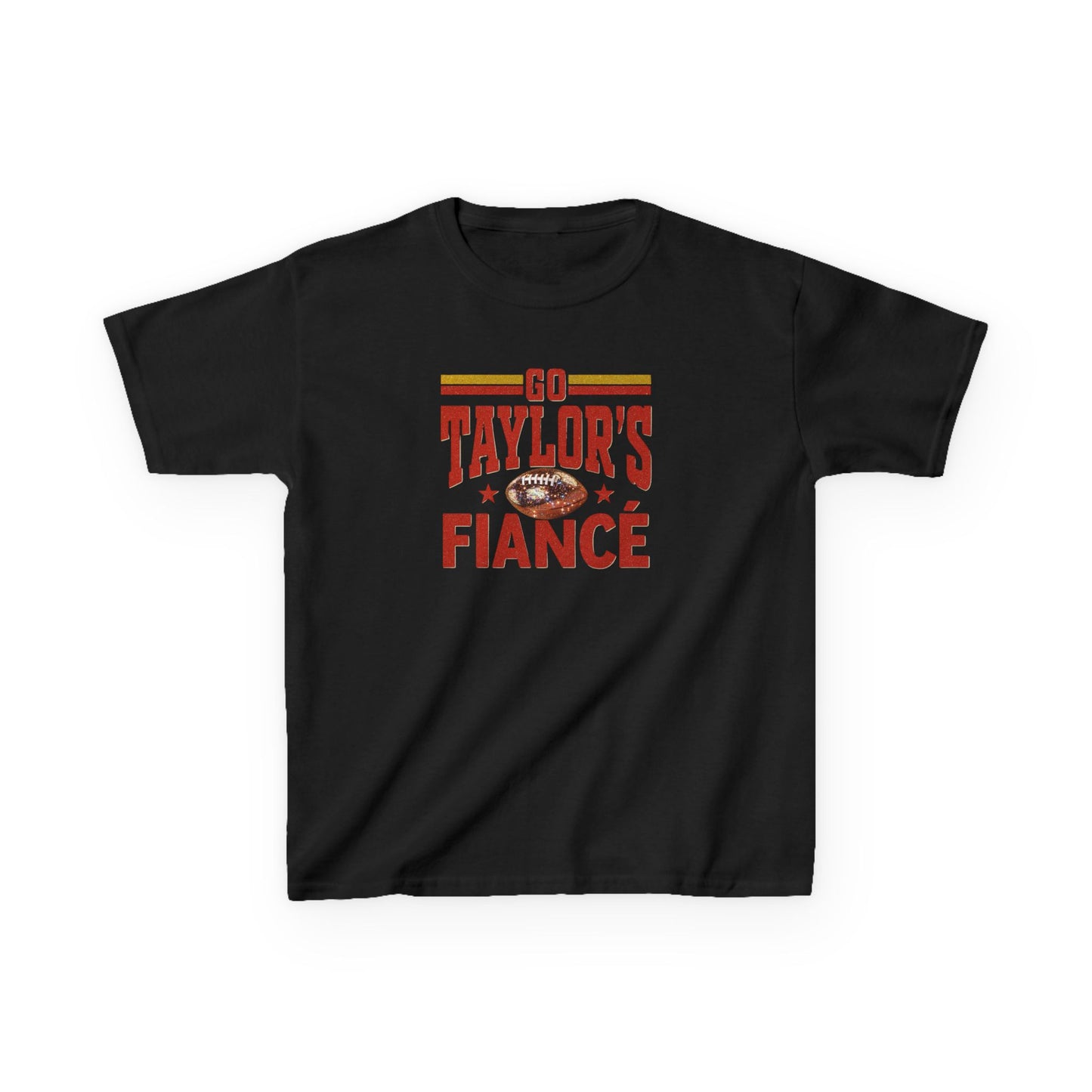 Kids Football Fiance' Themed Tee, Sports Apparel, Family Game Day Shirt, Cute Gift for Kids, Tailgate Outfit, Youth Cotton T-Shirt, Birthday Gift
