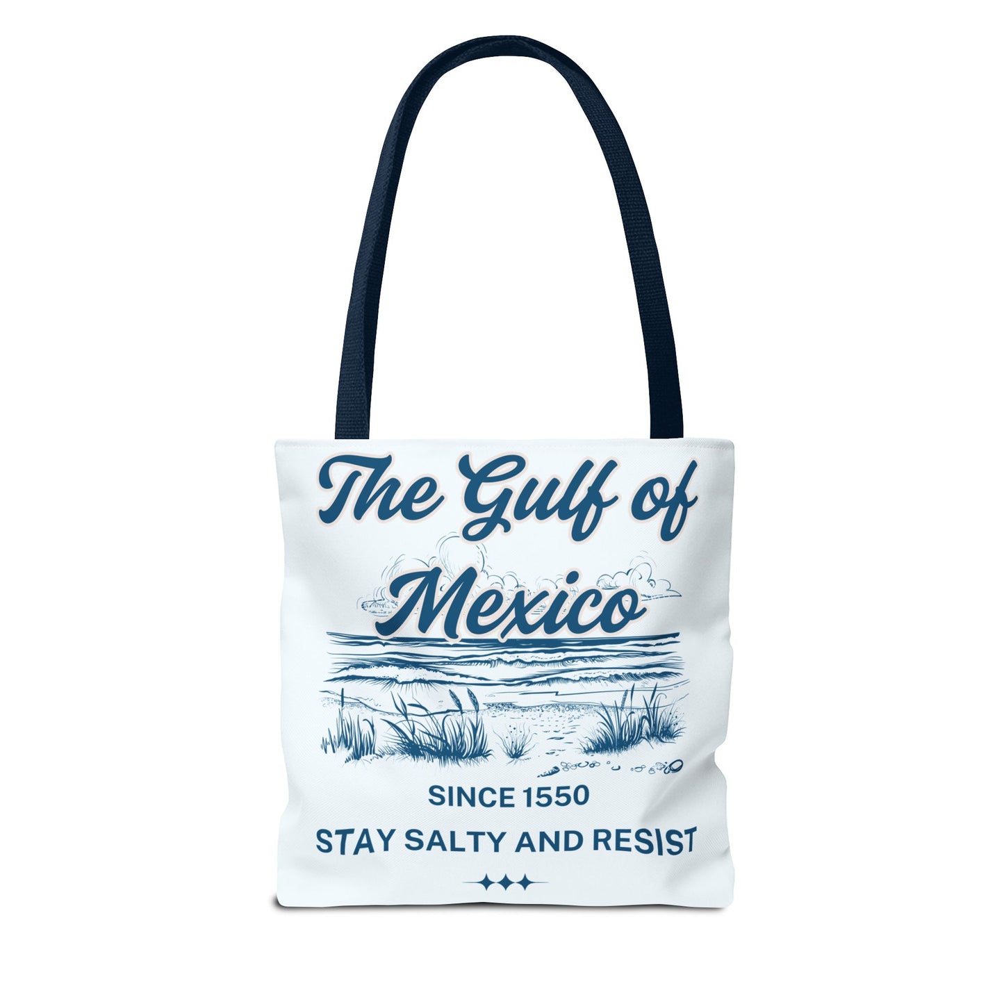 Beach-Themed Tote Bag, Gulf of Mexico Design, Nautical Carryall, Summer Essential, Gift for Beach Lovers, Eco-Friendly Bag
