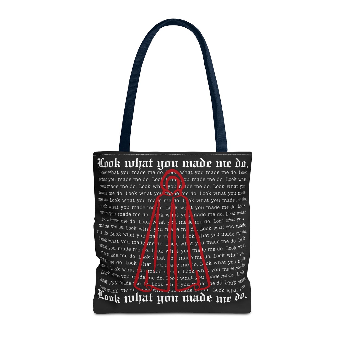 Stylish Tote Bag with 'Look What You Made Me Do' Handmaid's Design | Reusable Shopping Bag, Gift for Music Lovers, Casual Bag, Trendy Accessory