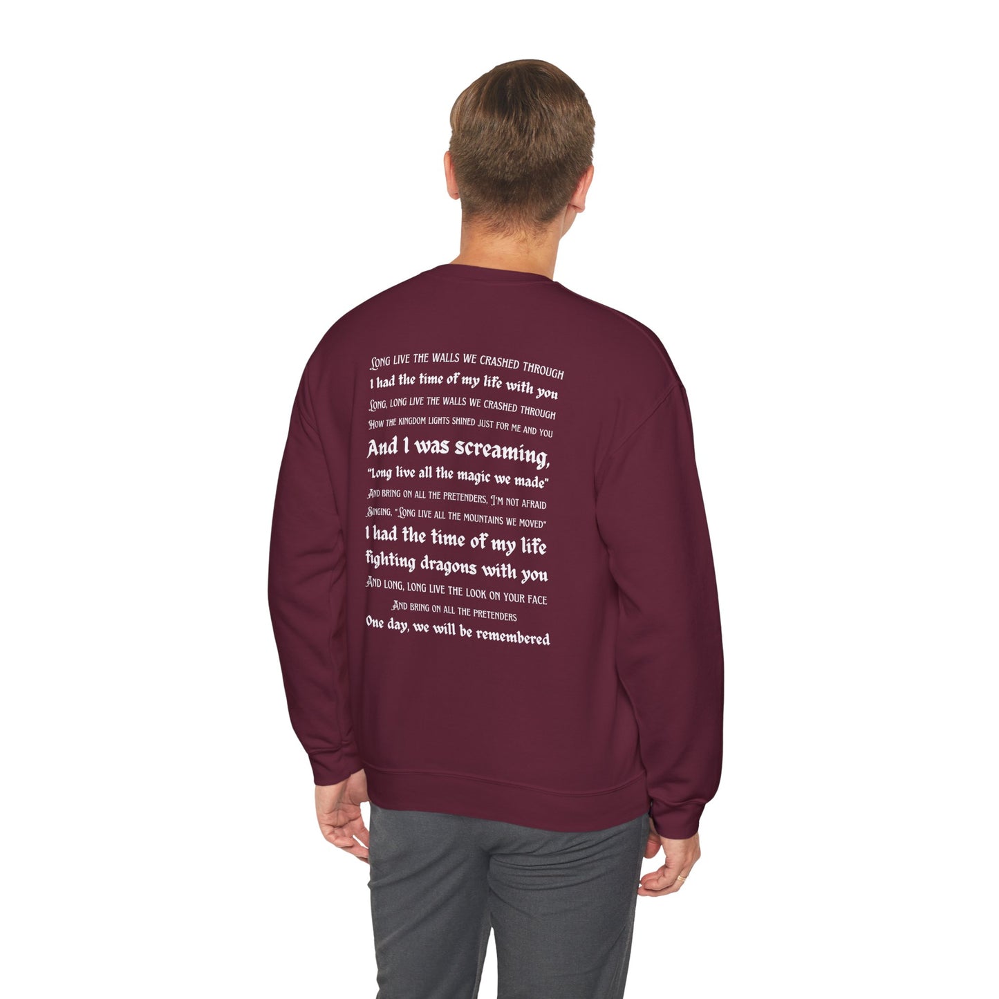 Custom Dates and Surprise Songs - Stage Flowers - Long Live - Unisex Heavy Blend™ Crewneck Sweatshirt