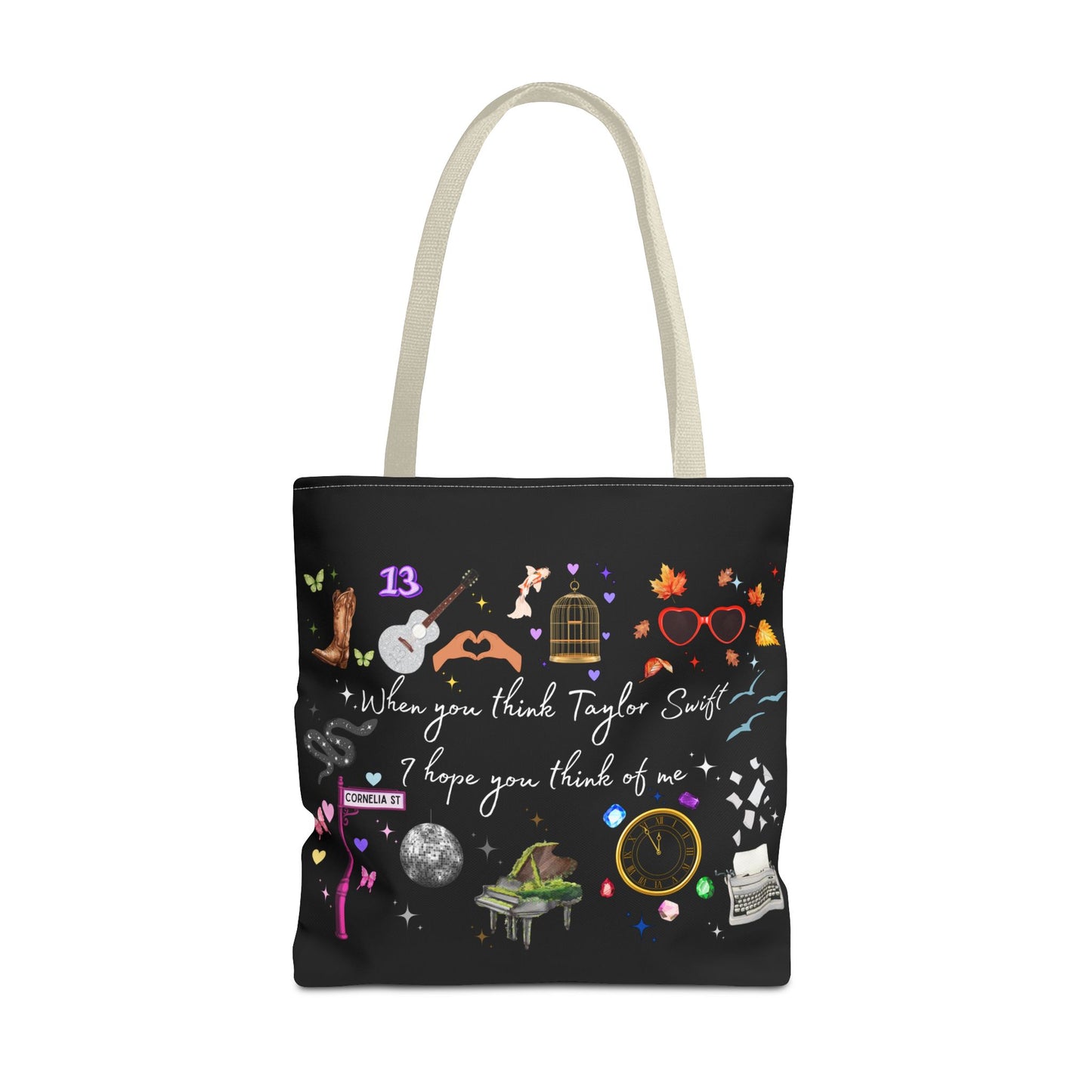 I hope you think of me Tote Bag, Music Lover Gift, Stylish Reusable Bag, Concert Accessory, Fan Merchandise