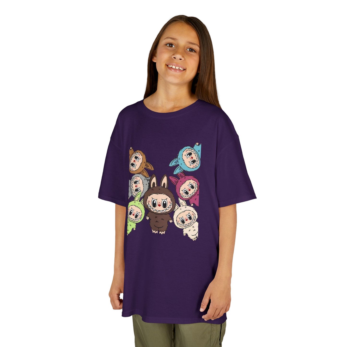 KIDS Adorable Labubu Tee, Fun Graphic Shirt for Boys & Girls, Perfect for Playdates, Birthdays, Family Events, Gifts
