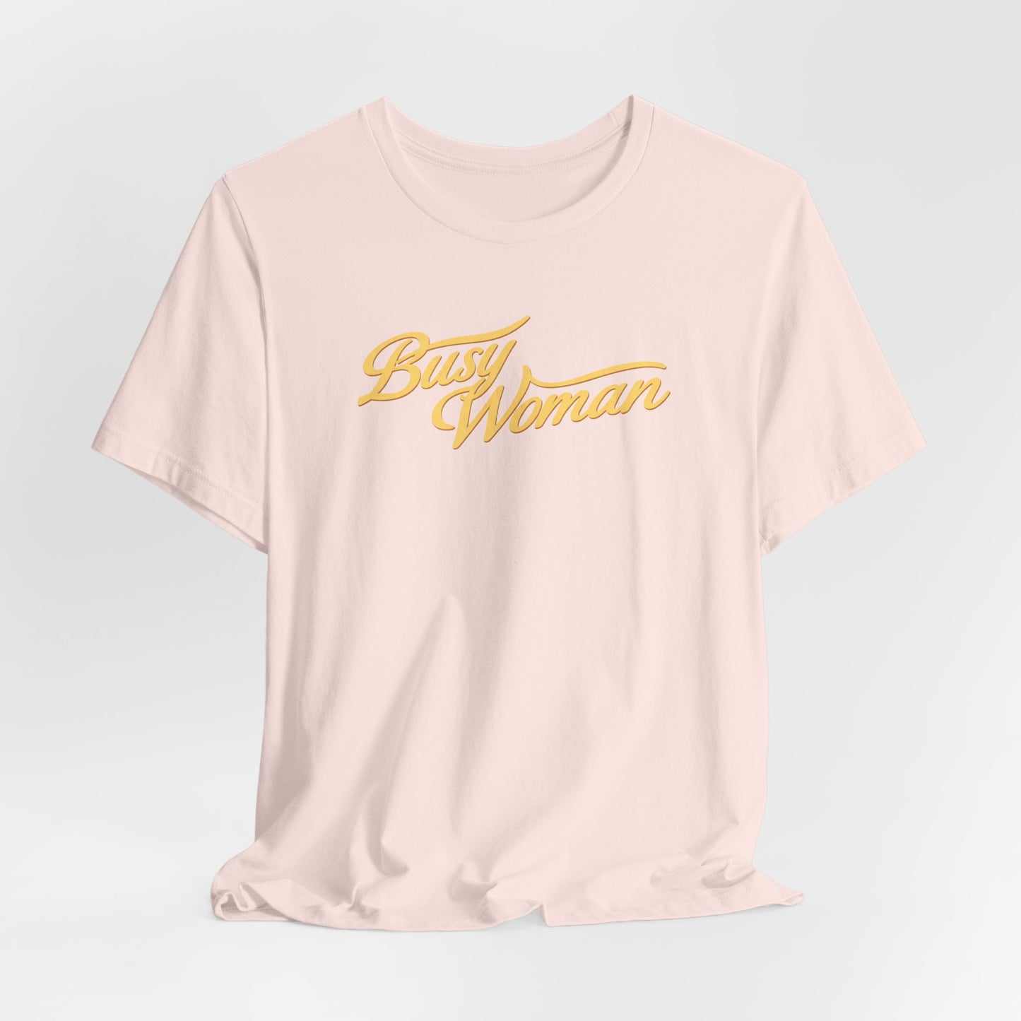 Busy Woman Tee – Retro Script Graphic T-Shirt