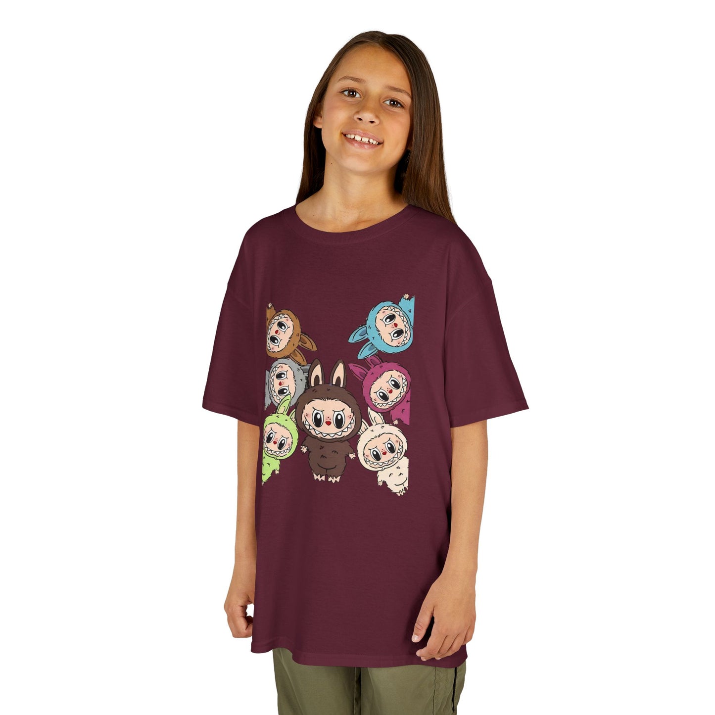 KIDS Adorable Labubu Tee, Fun Graphic Shirt for Boys & Girls, Perfect for Playdates, Birthdays, Family Events, Gifts