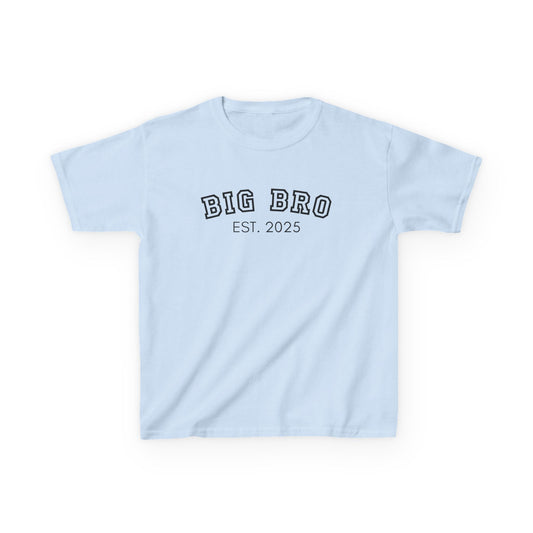 Big Bro Tee - Kids Cotton Shirt for New Siblings, Baby Announcement, Birthday Gift, Family Matching Outfits, Cute Everyday Wear