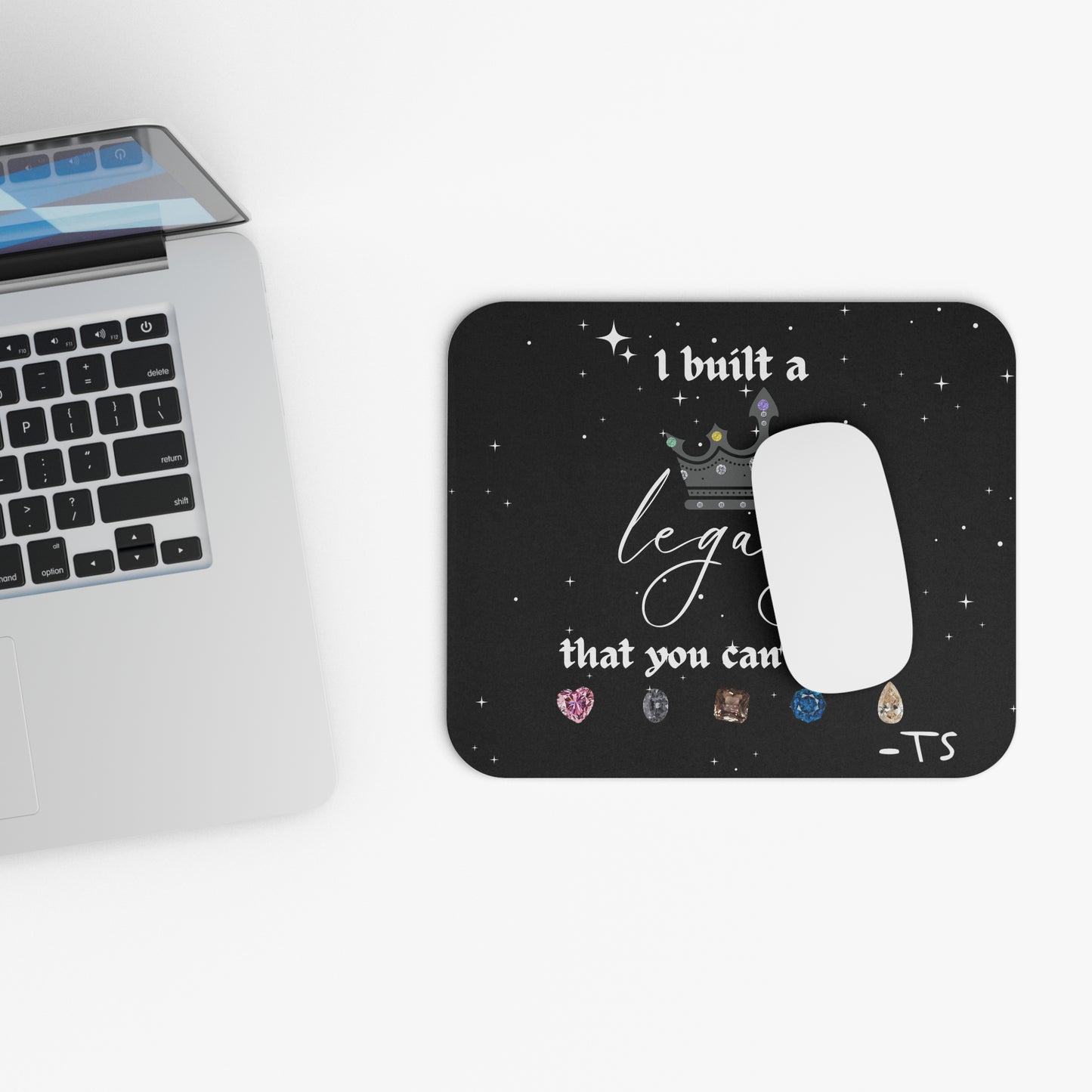I built a Legacy Mouse Pad - Inspirational Desk Accessory, Gift for Writers, Students, Home Office Decor, Modern Computer Mat
