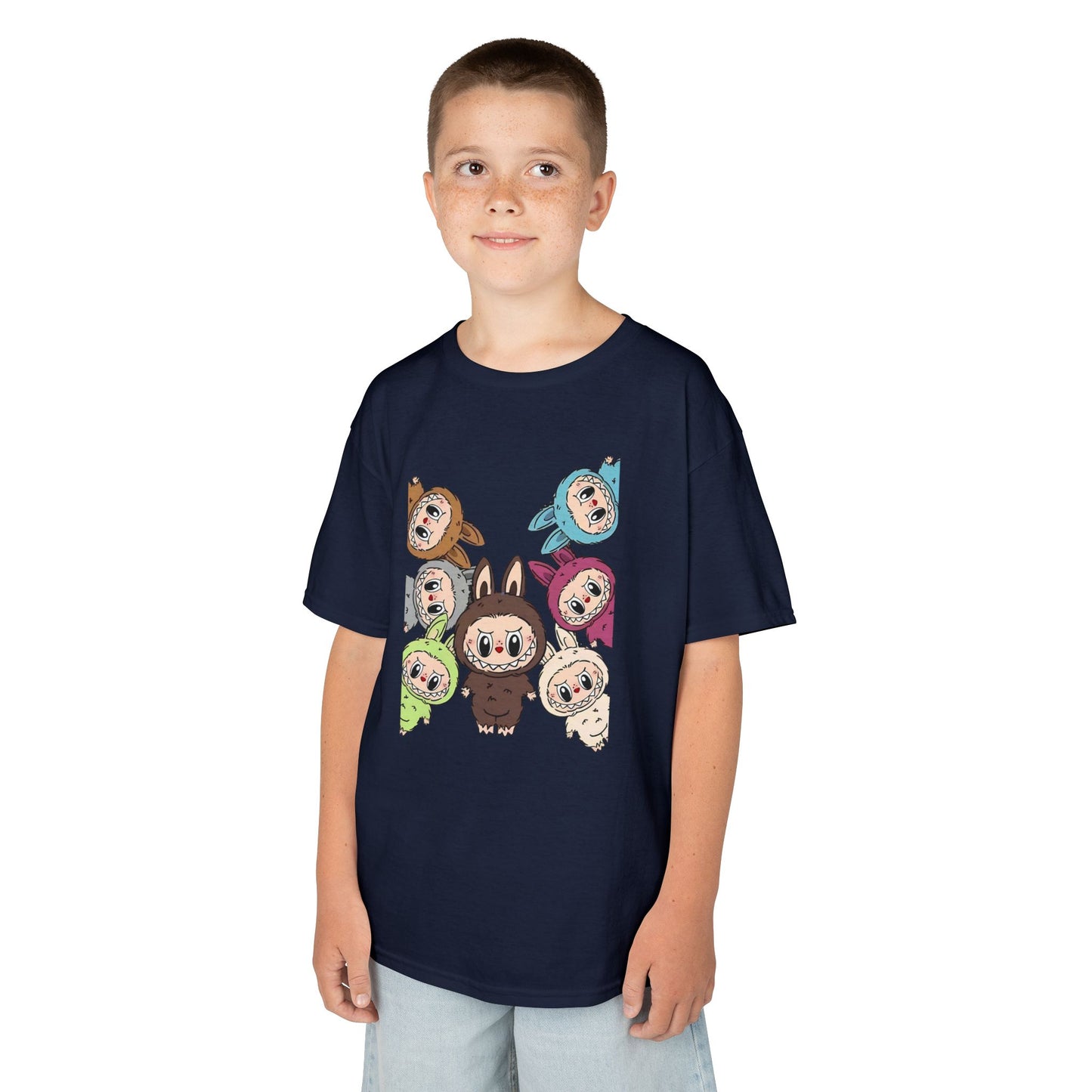 KIDS Adorable Labubu Tee, Fun Graphic Shirt for Boys & Girls, Perfect for Playdates, Birthdays, Family Events, Gifts