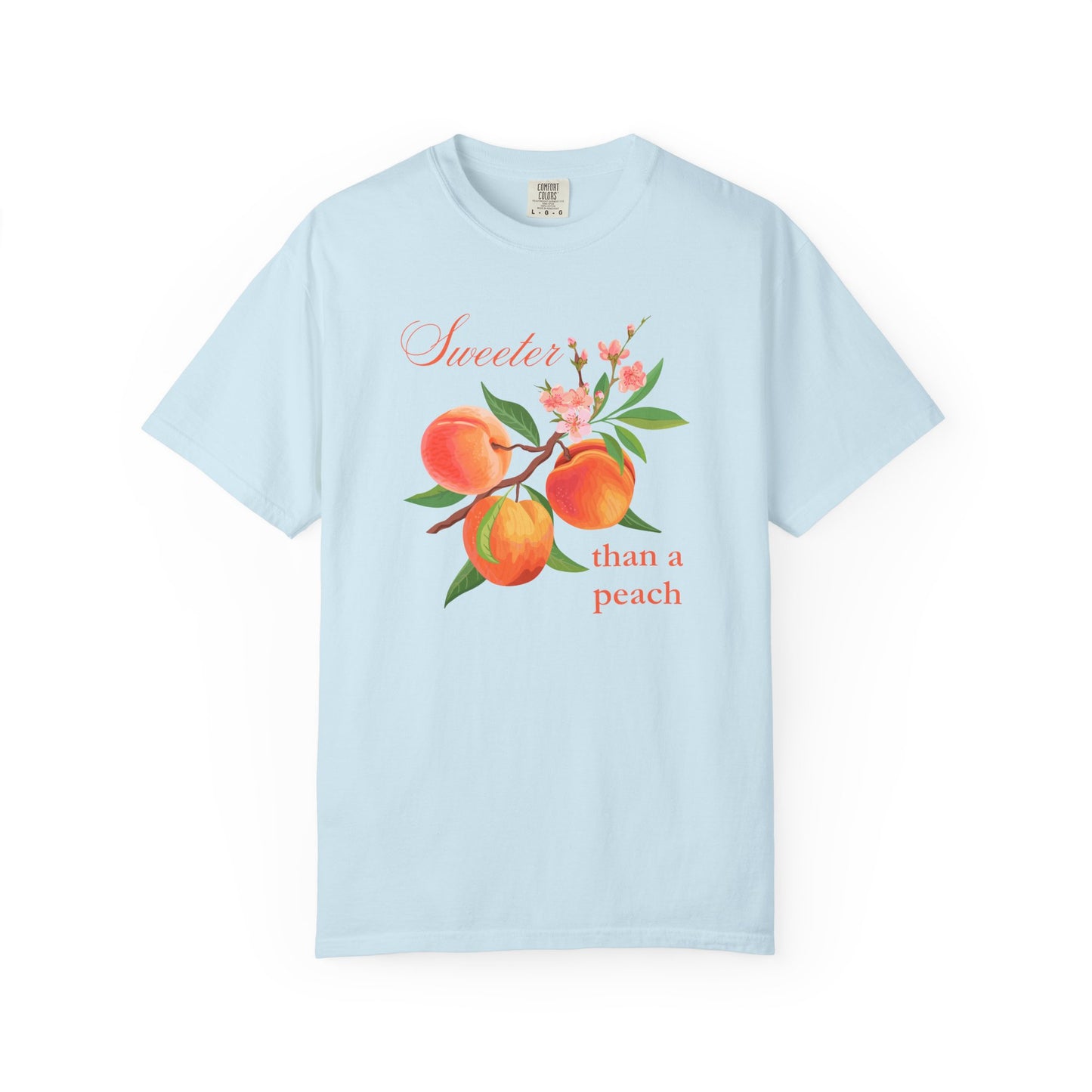 Sweeter than a Peach, Softer than a Kitten - Comfort Colors Unisex T-Shirt | Graphic Tee for Cat Lovers, Gifts for Her, Birthday Present, Casual Wear, Peach and Kitten Designs