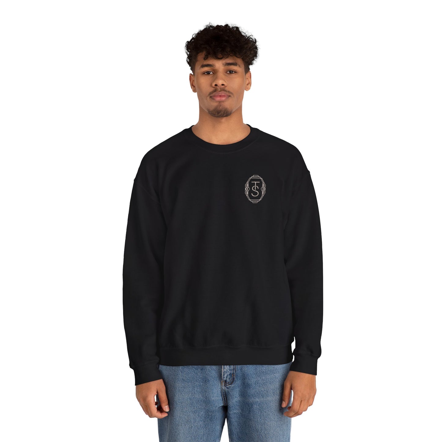 Initials Emblem Crewneck Sweatshirt