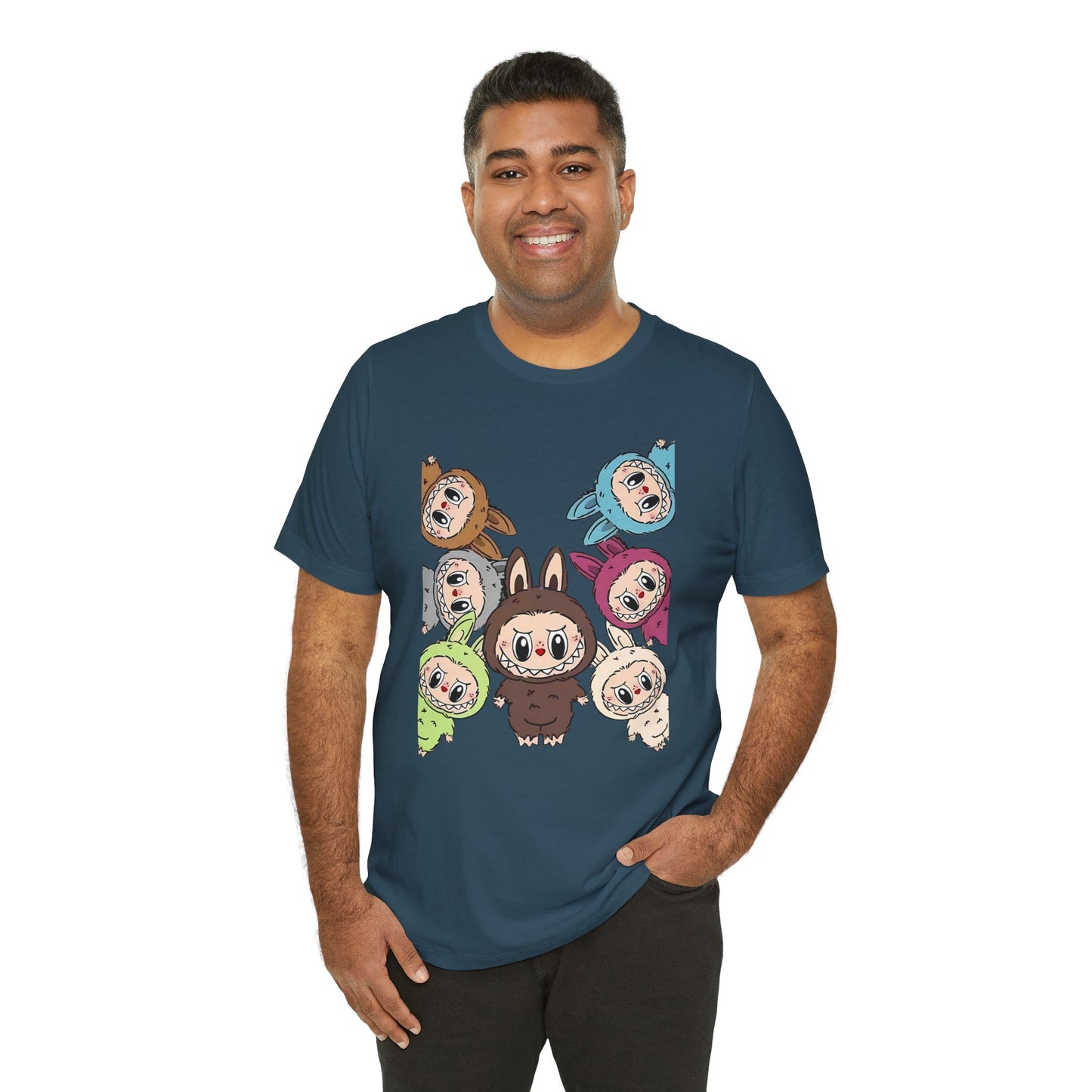 Cute Character Tee, Unisex Graphic T-Shirt, Fun Casual Wear, Trendy Tee, Playful Everyday Outfit