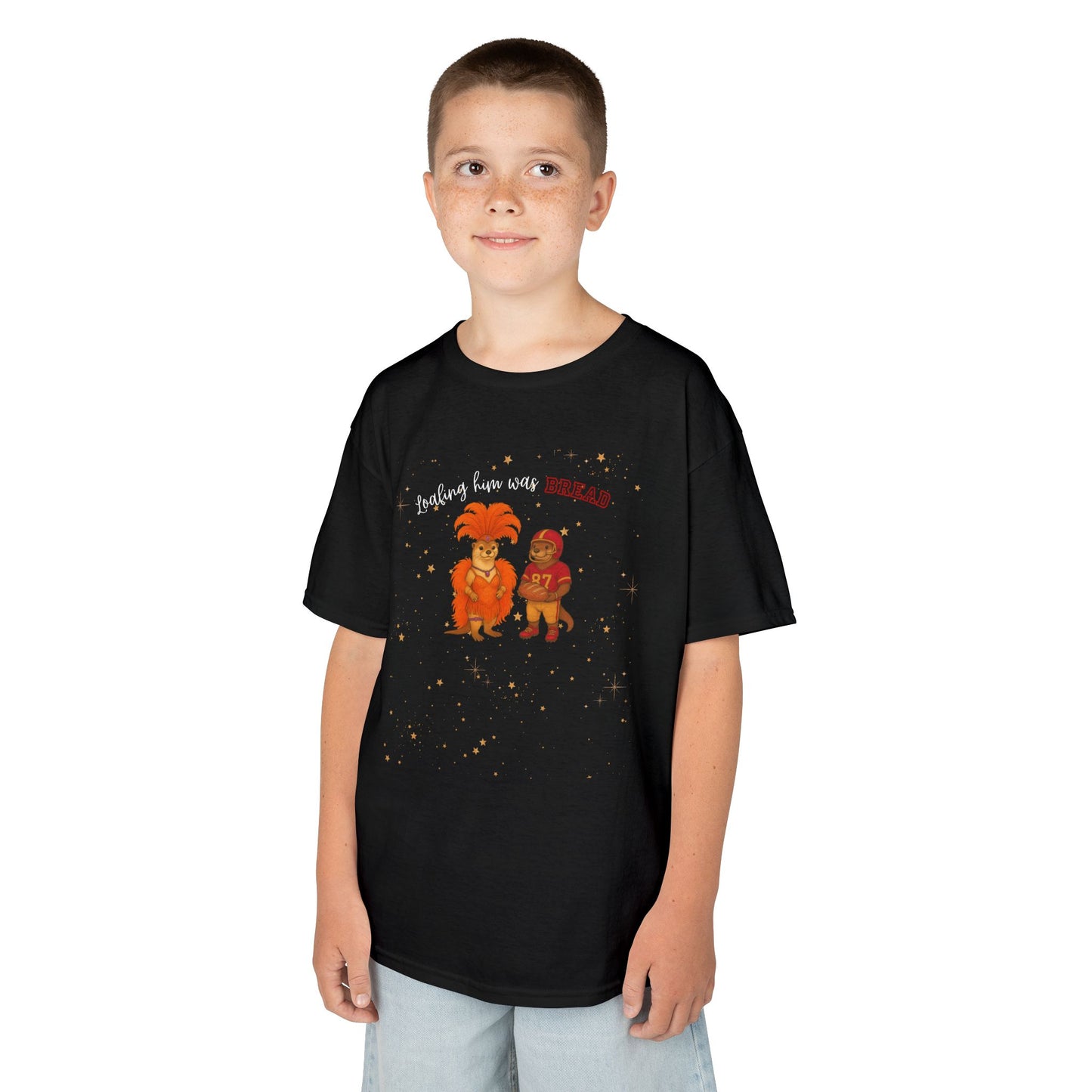 KIDS Tee Loafing him was Bread Otters - Fun and Playful Cotton Shirt for Boys and Girls, Kids Parties, Everyday Wear, Family Outings, [...]