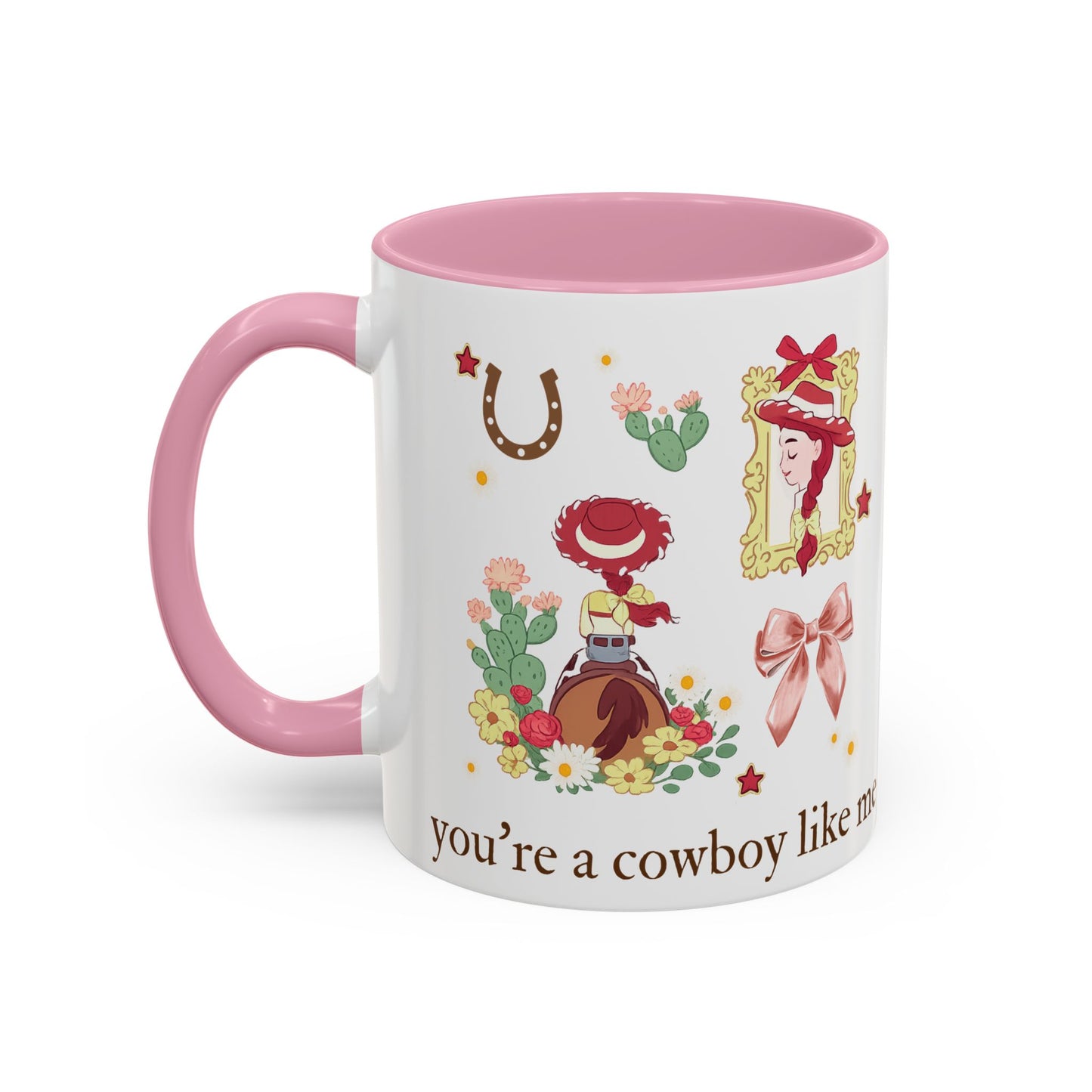 Cowgirl Cowboy Mug – "You're a Cowboy Like Me" Colorful 11oz Ceramic Coffee Cup