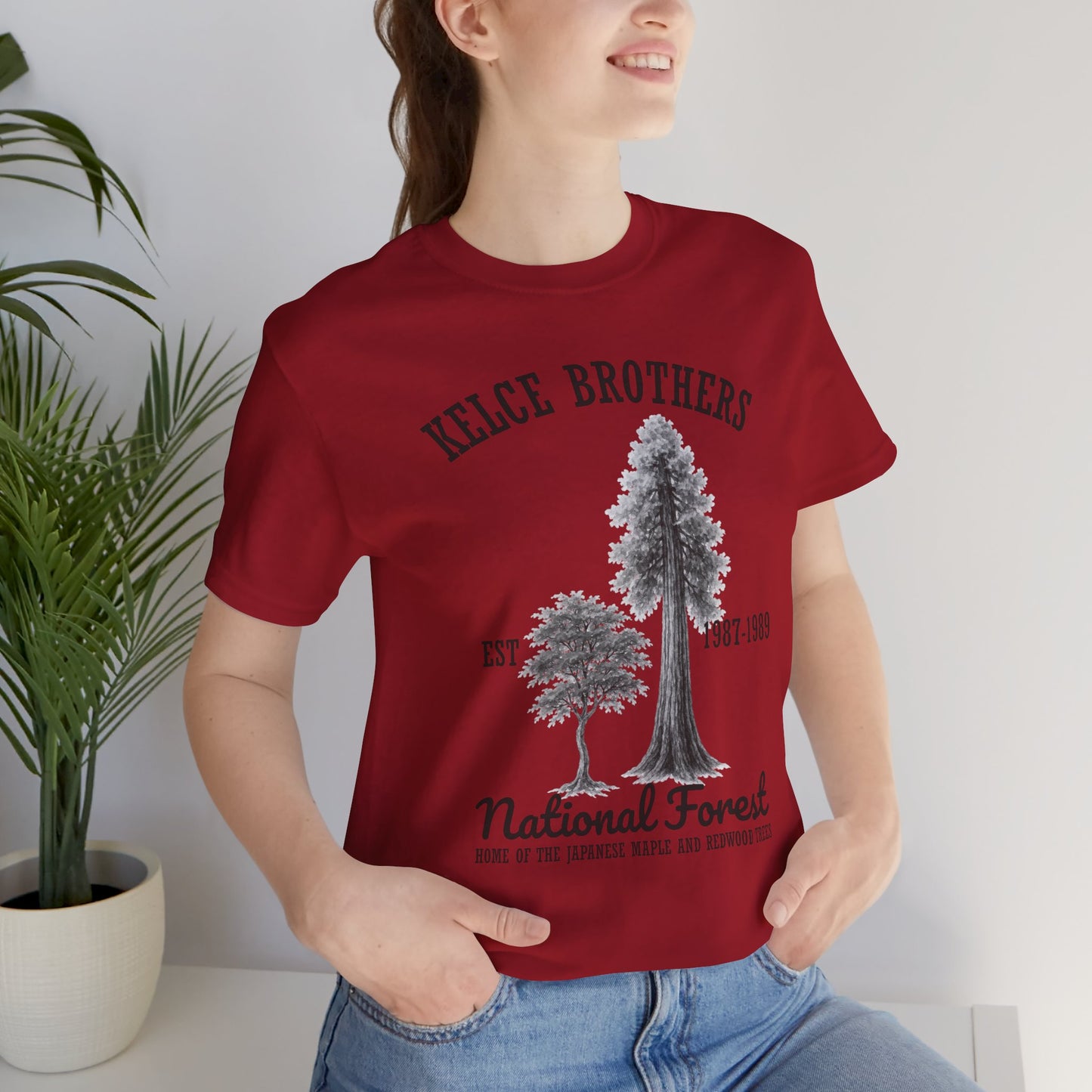 Kelce Brothers National Forest Tee - Unisex Jersey Short Sleeve T-Shirt