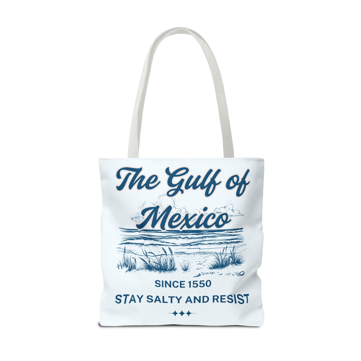 Beach-Themed Tote Bag, Gulf of Mexico Design, Nautical Carryall, Summer Essential, Gift for Beach Lovers, Eco-Friendly Bag