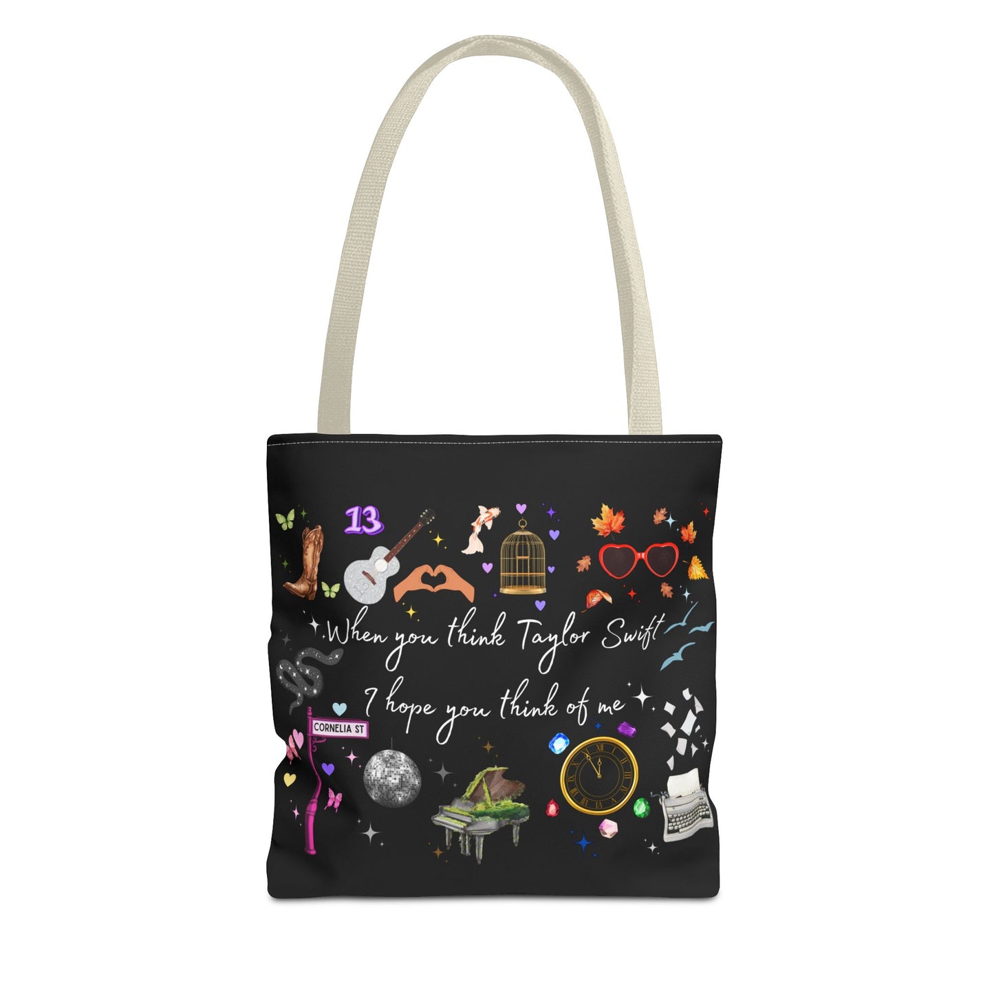 I hope you think of me Tote Bag, Music Lover Gift, Stylish Reusable Bag, Concert Accessory, Fan Merchandise