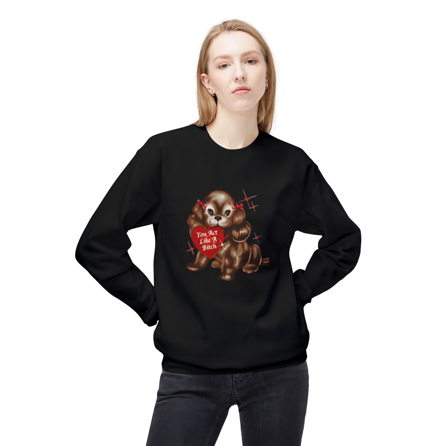 like a bitch sabrina - short n' sweet - Unisex Midweight Softstyle Fleece Crewneck Sweatshirt