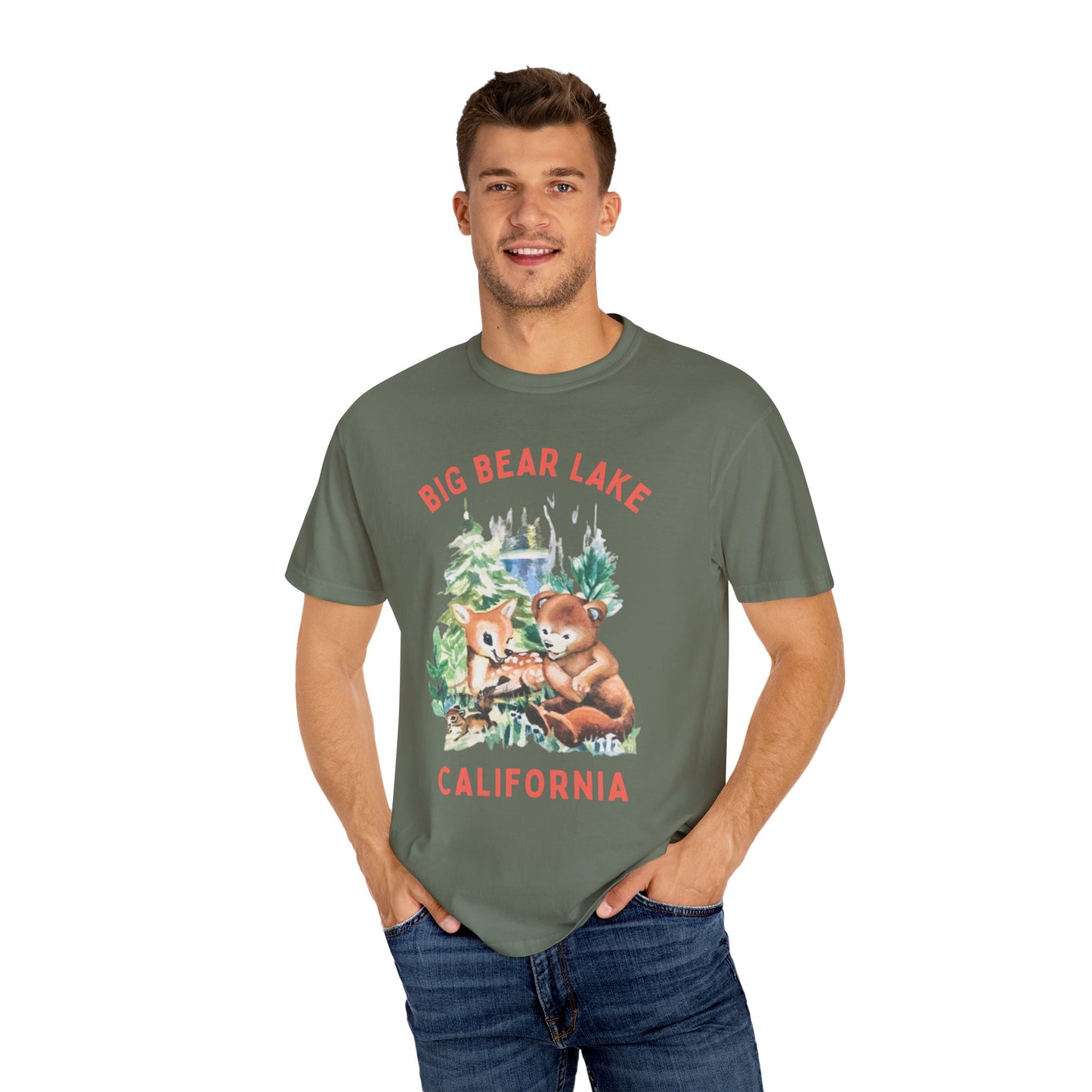 Big Bear Lake Unisex Garment-Dyed T-shirt