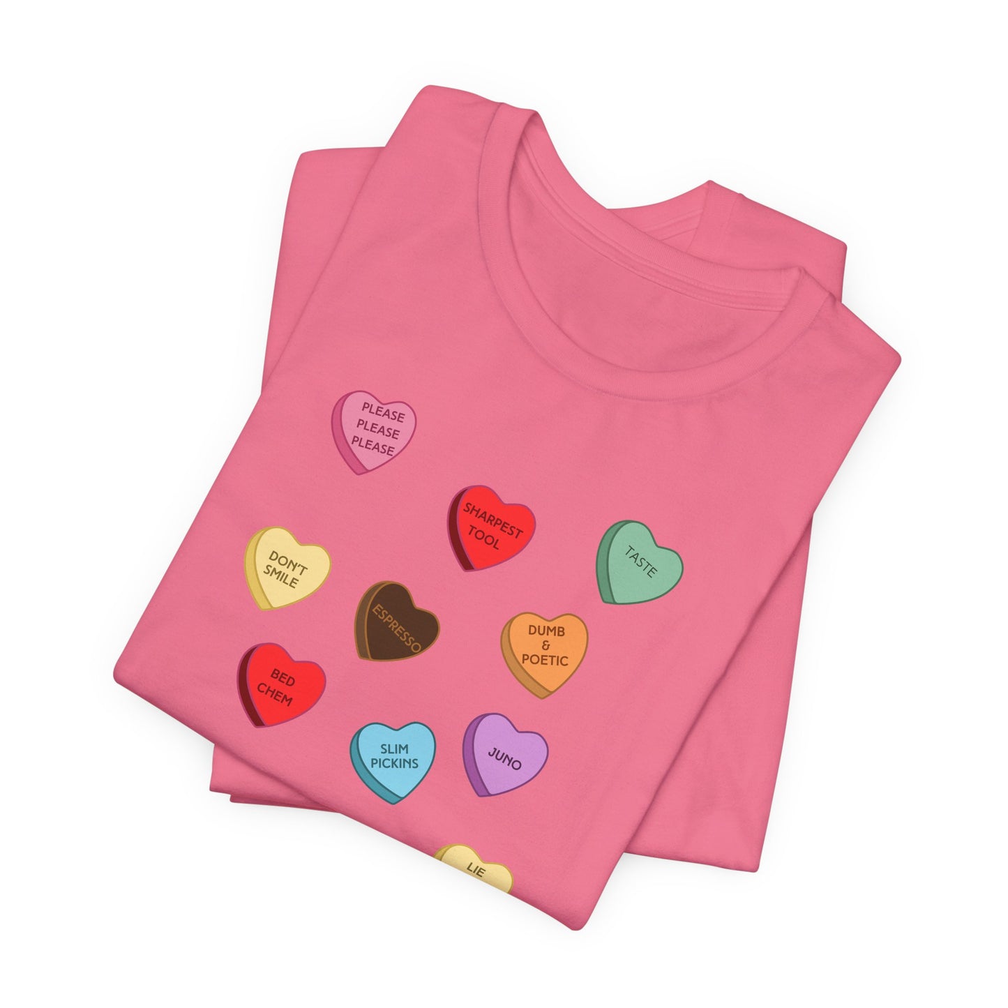 Sabrina SNS Candy Valentine Hearts - Unisex Jersey Short Sleeve Tee