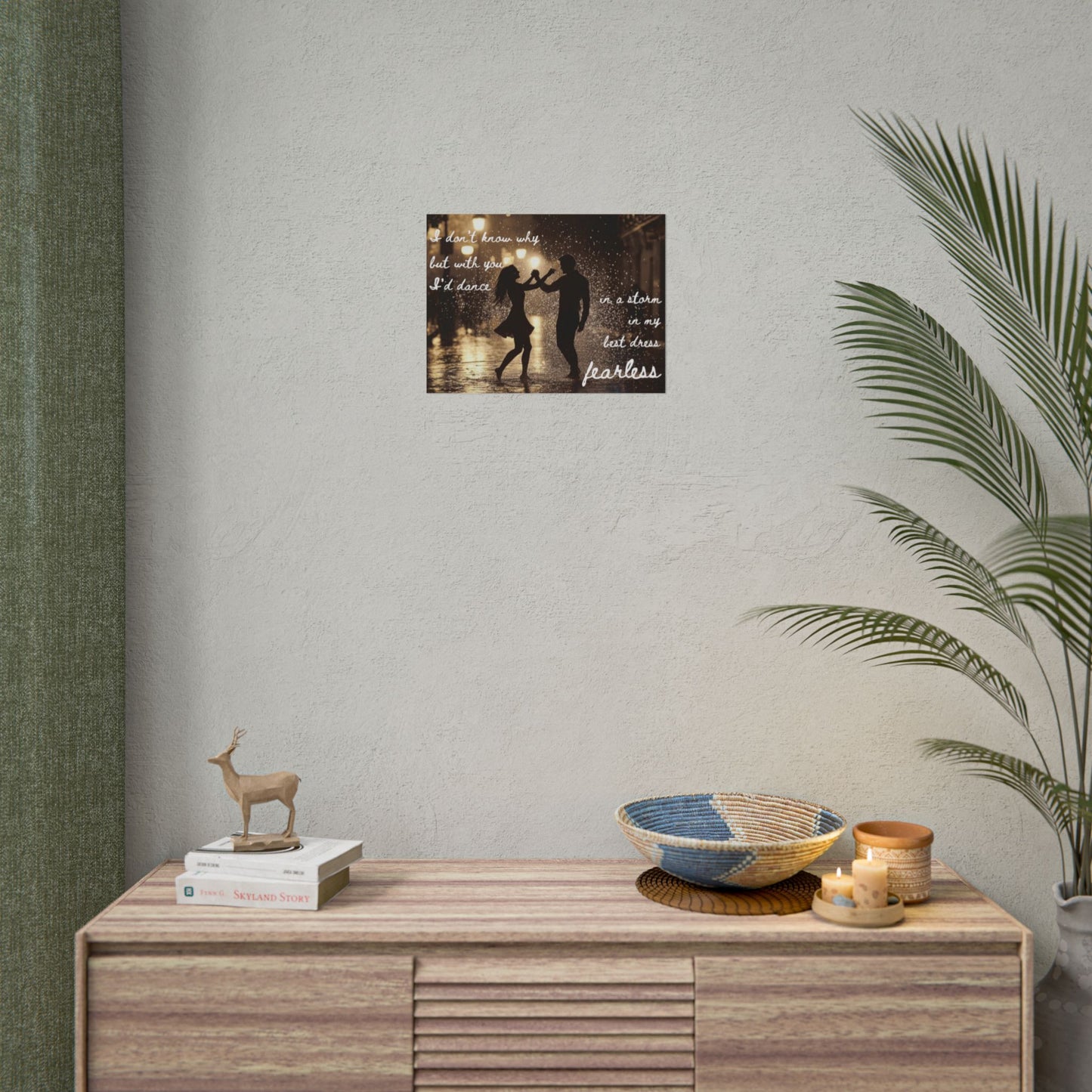 Fearless Dance Love Poster, Romantic Wall Art, Home Decor, Couple Gift, Wedding Anniversary, Inspirational Quote