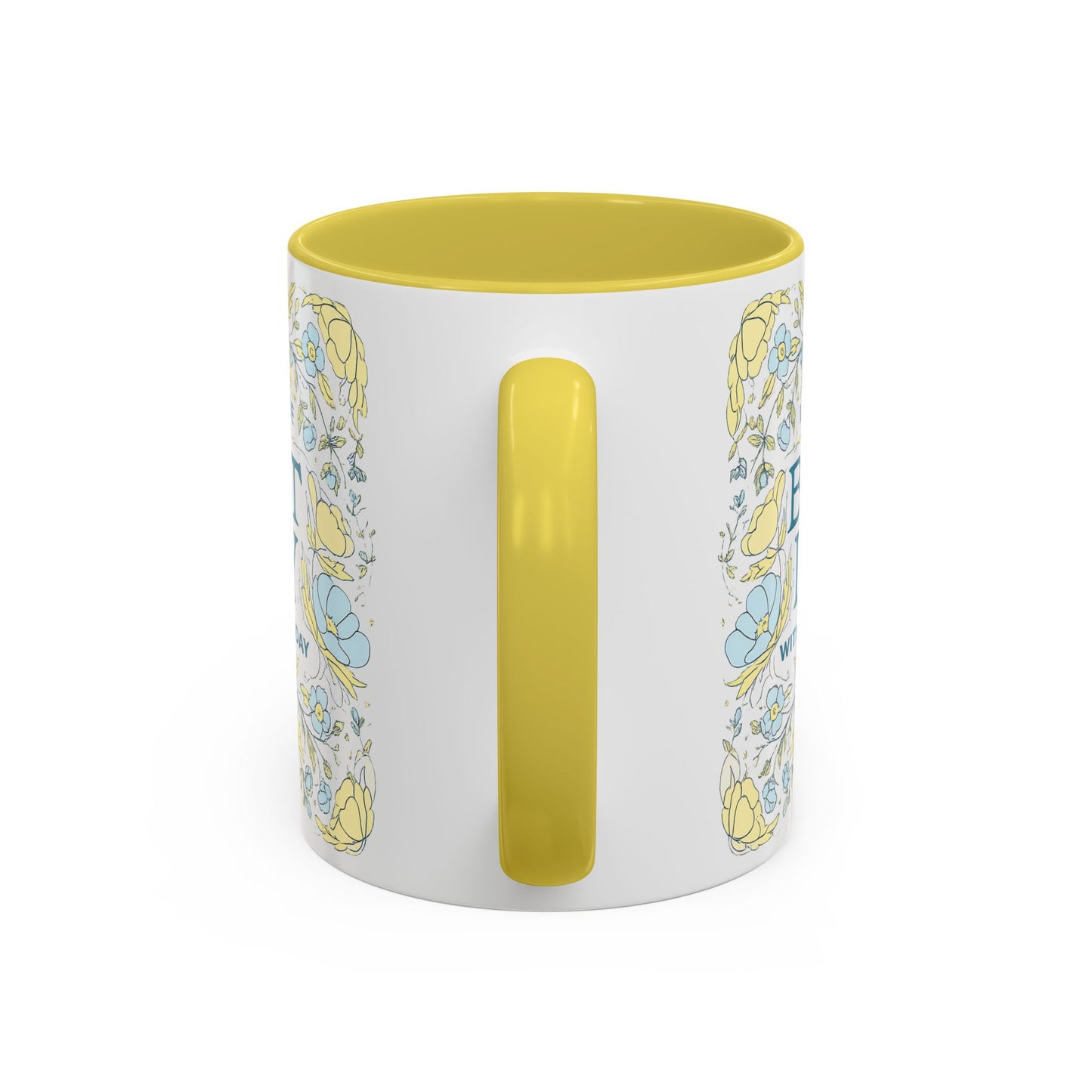 Best Day Floral Ceramic Mug — "I Had the Best Day With You Today" (11oz)