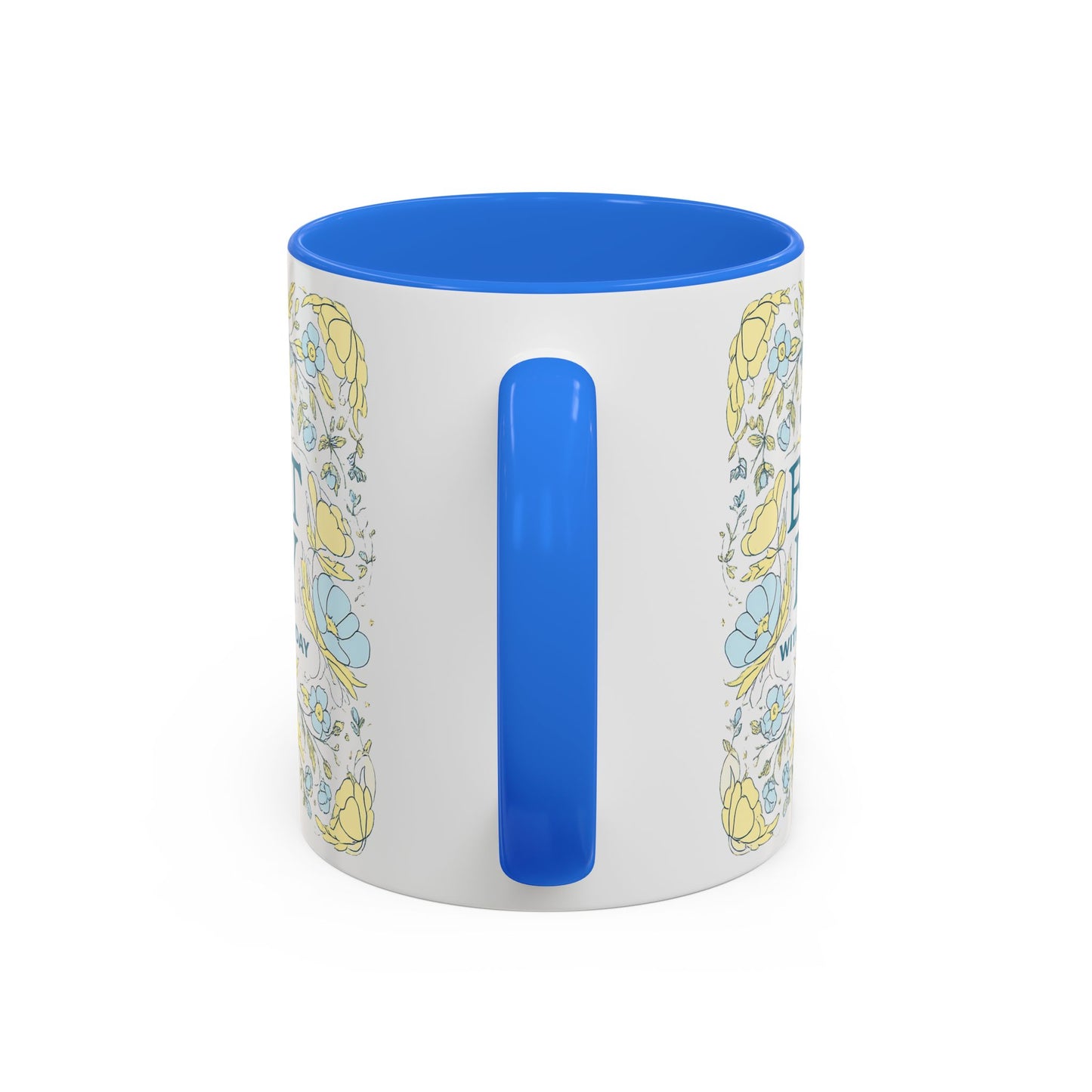 Best Day Floral Ceramic Mug — "I Had the Best Day With You Today" (11oz)