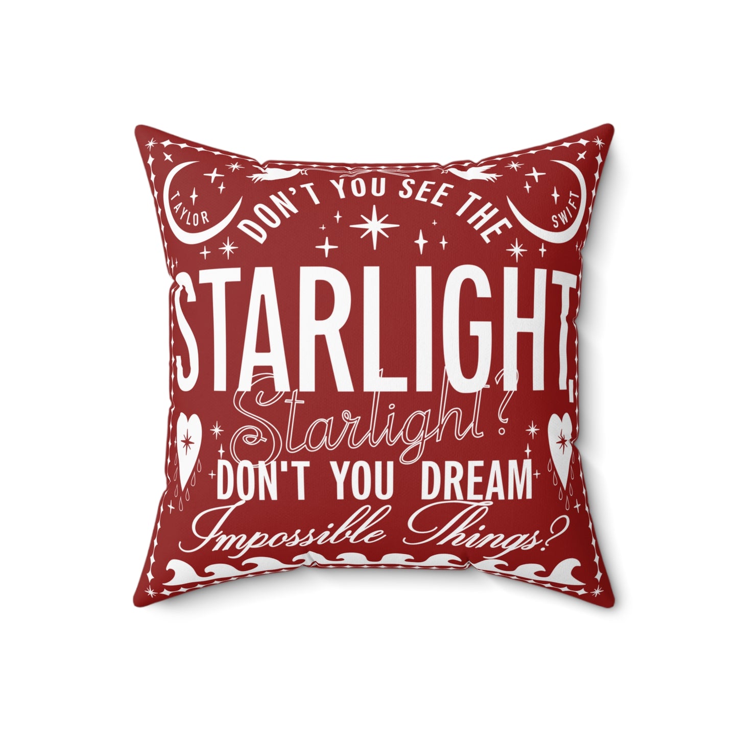 Starlight Polyester Square Pillow