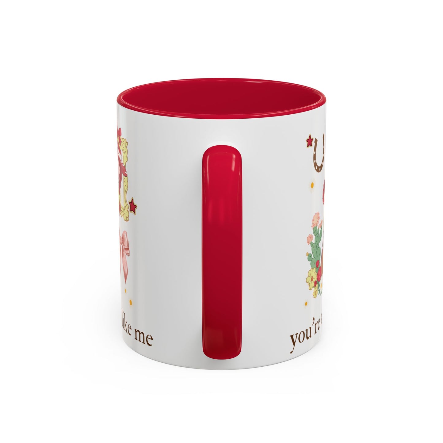Cowgirl Cowboy Mug – "You're a Cowboy Like Me" Colorful 11oz Ceramic Coffee Cup