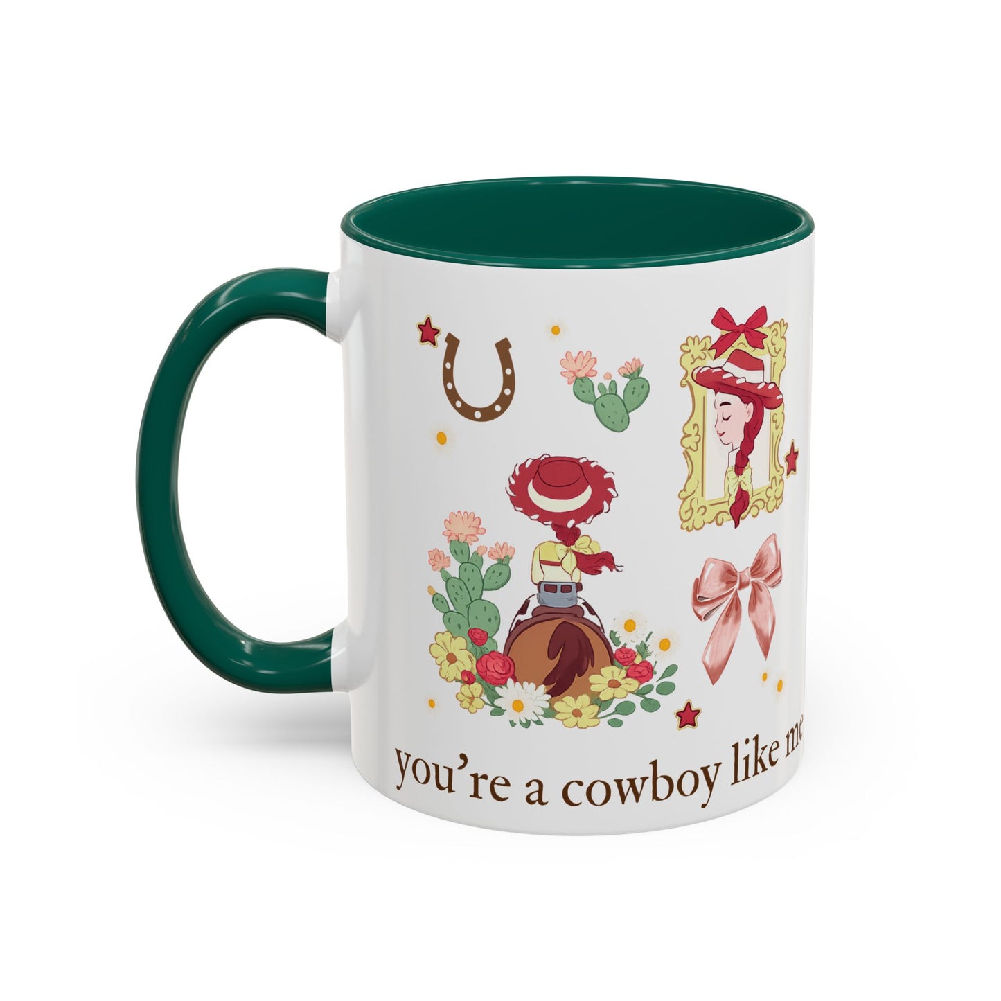 Cowgirl Cowboy Mug – "You're a Cowboy Like Me" Colorful 11oz Ceramic Coffee Cup