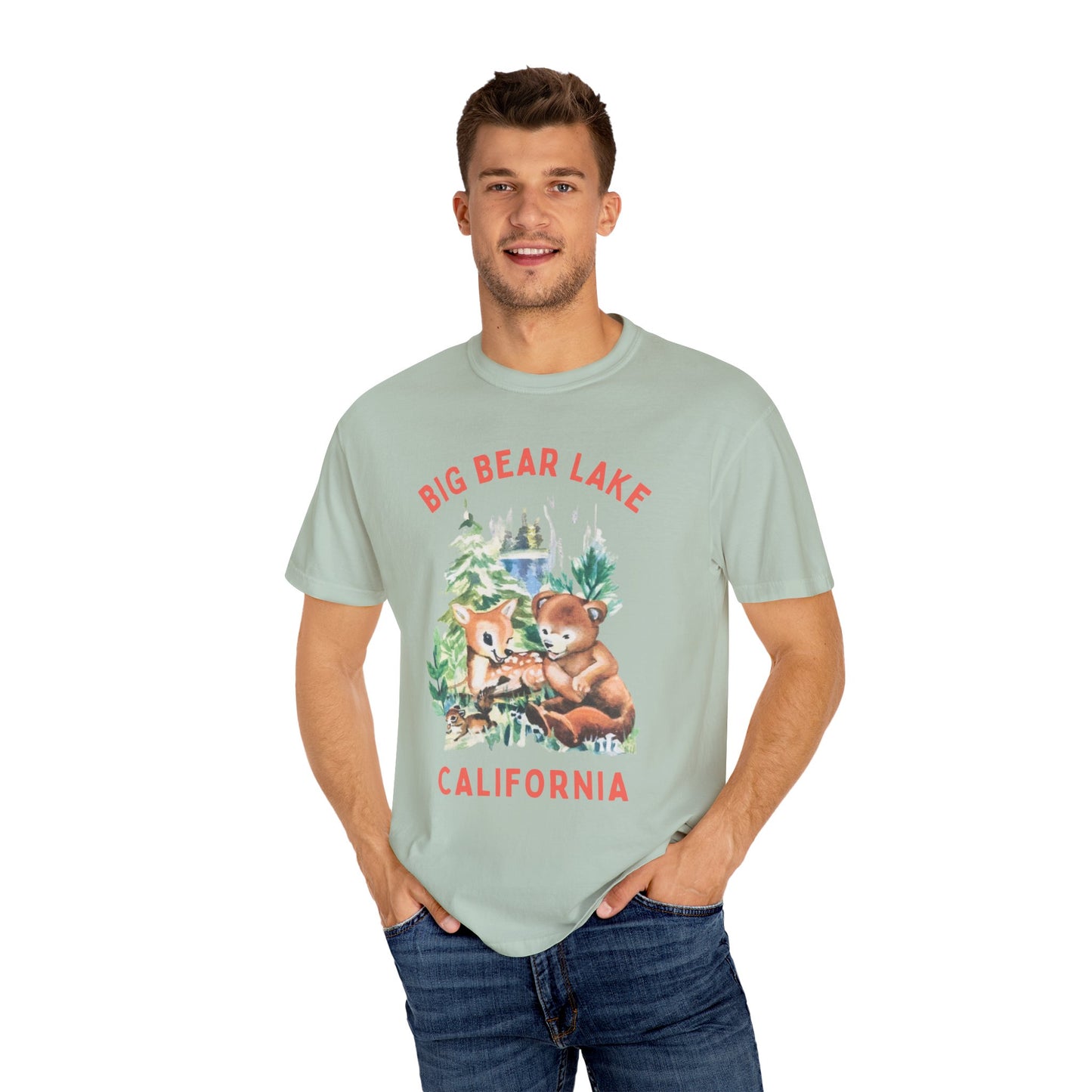 Big Bear Lake Unisex Garment-Dyed T-shirt