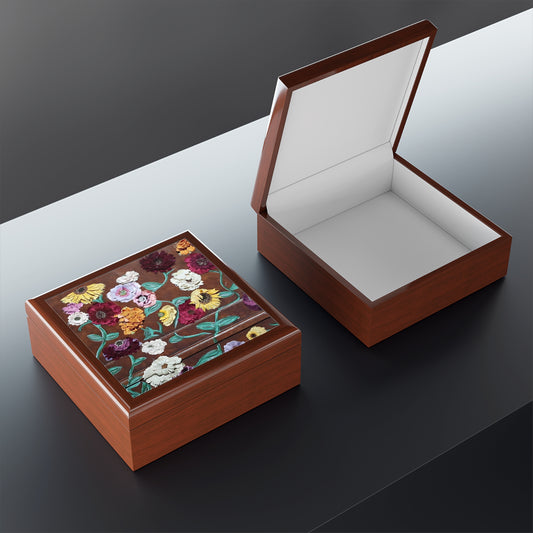 Surprise Song Piano Flowers Jewelry Box