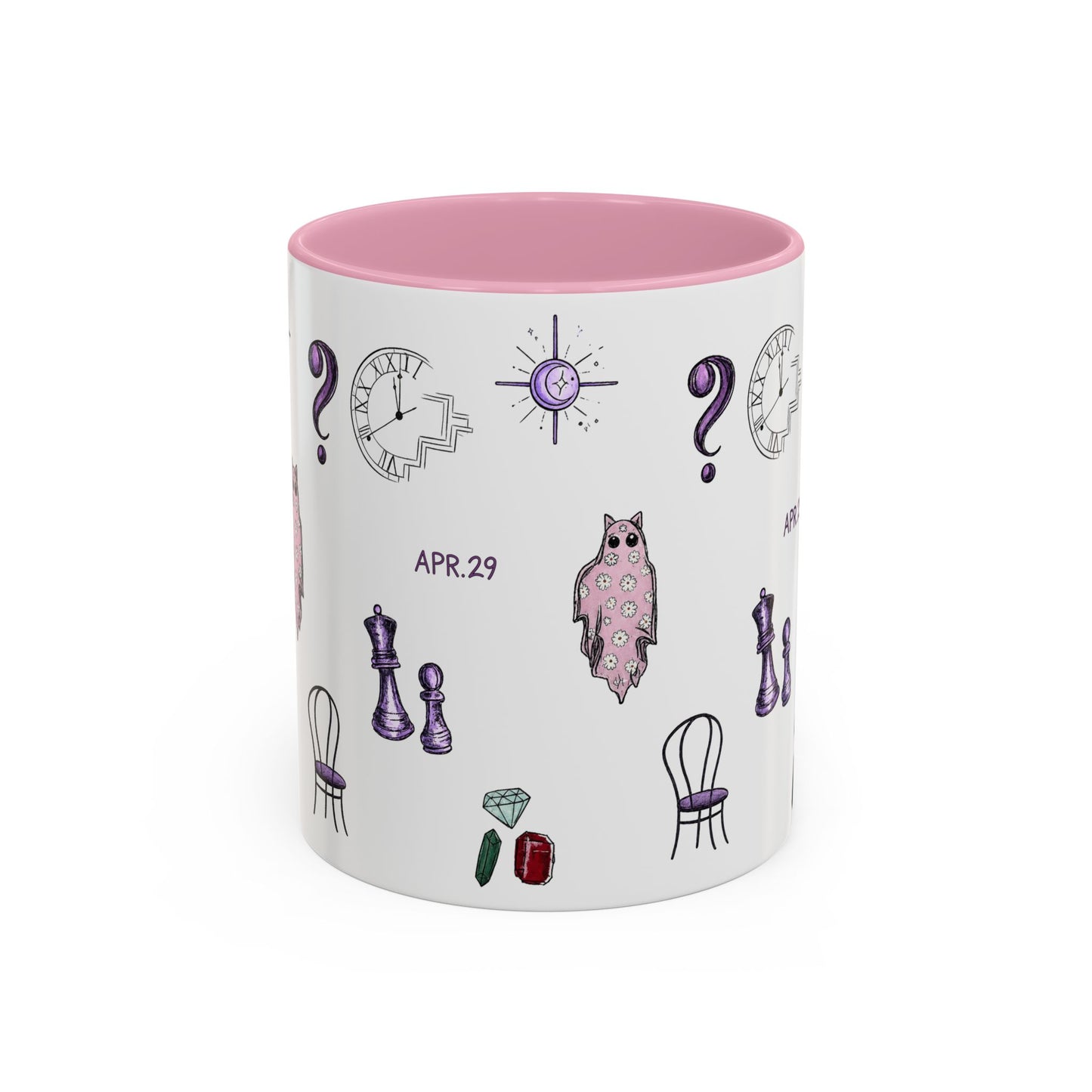Midnights Icons Coffee Mug — Cute Illustrated Symbol Collage (11oz)