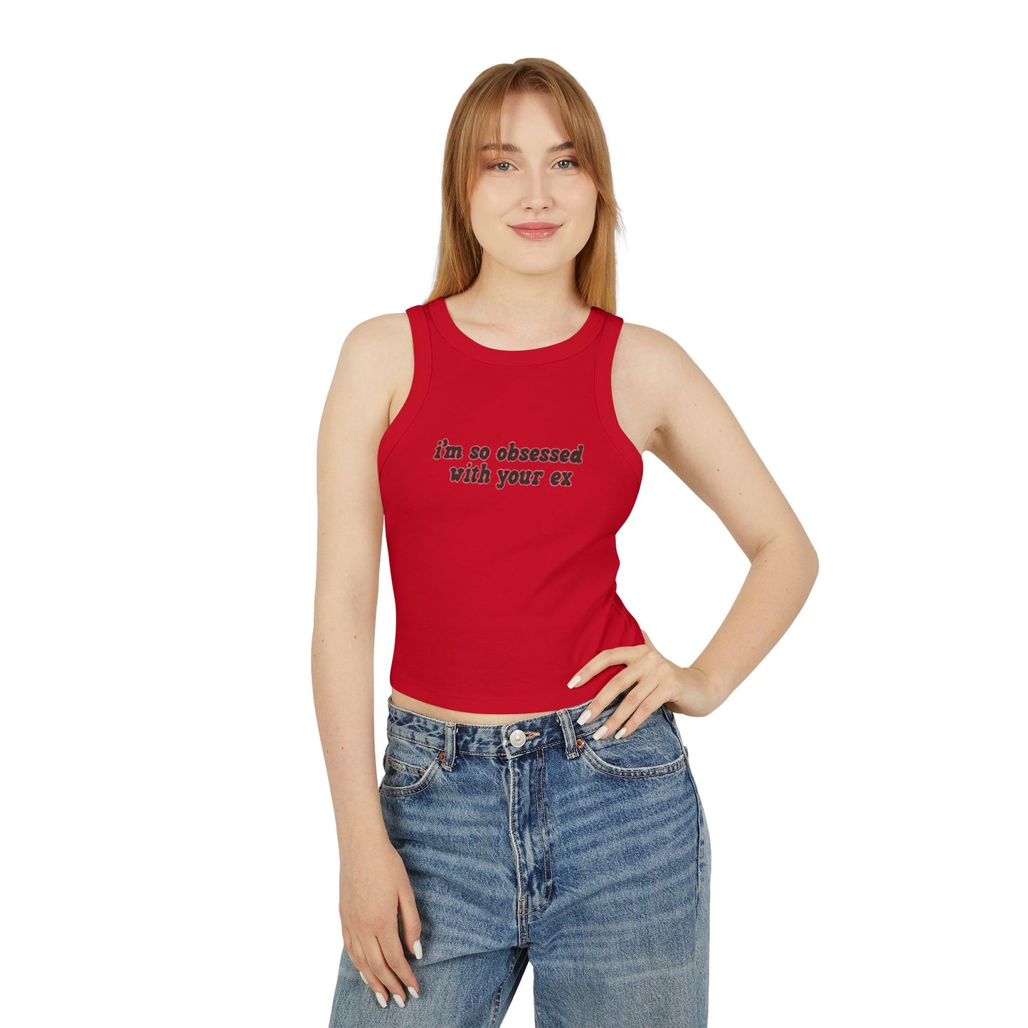 obsessed with your ex - Women's Micro Rib Racer Tank Top