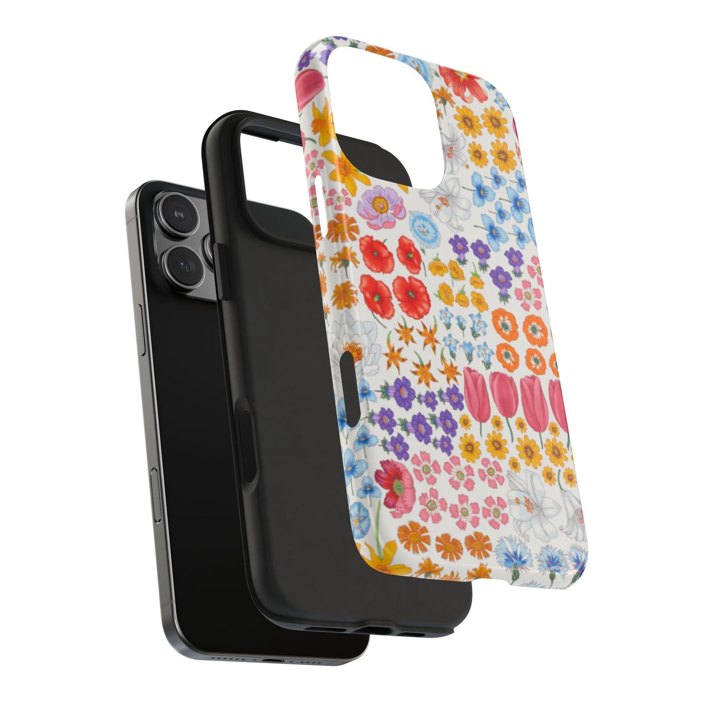 Vibrant Floral Tough Phone Case "Flora"- Durable Protection for Your Device