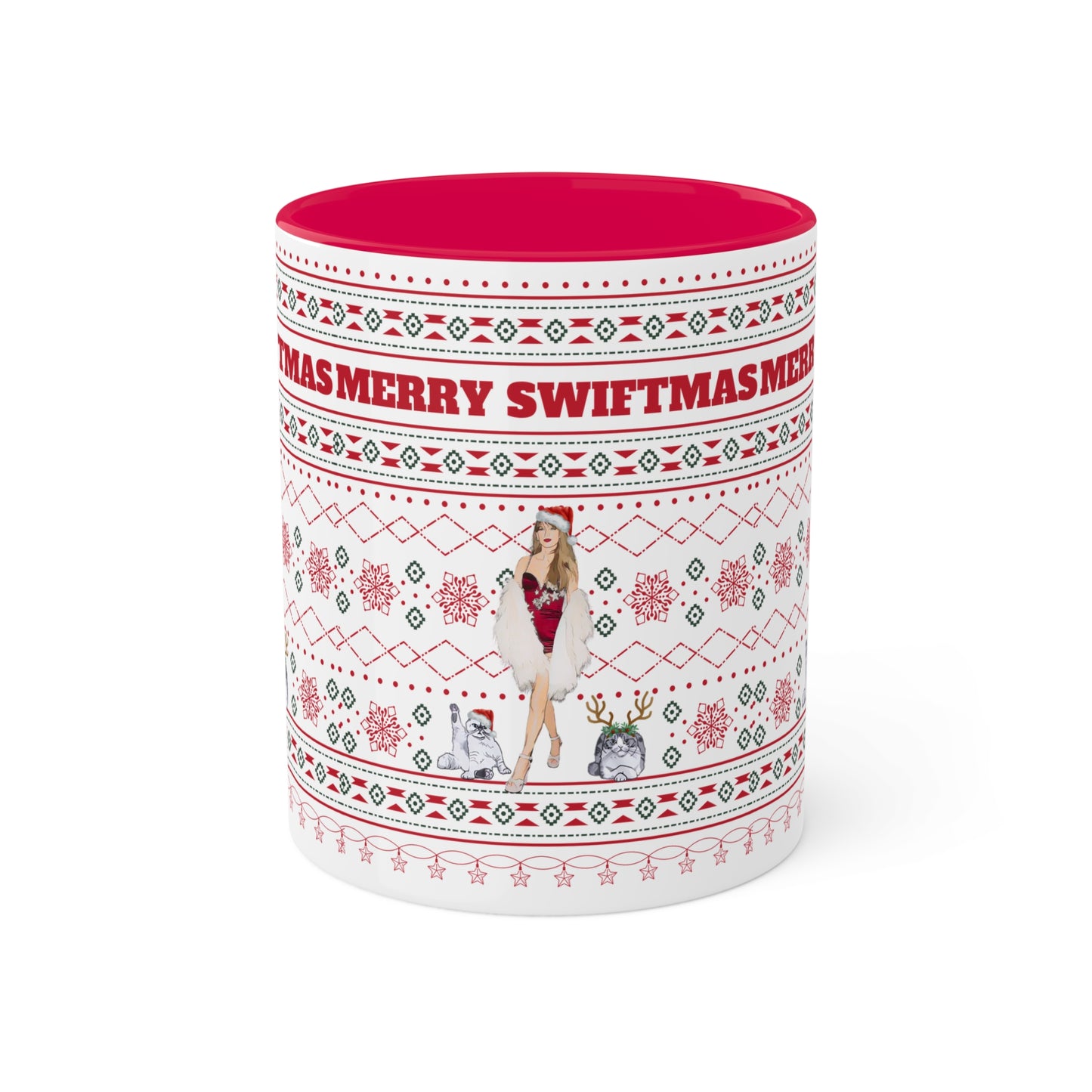 Ugly Swiftmas Sweater Colorful Mugs, 11oz