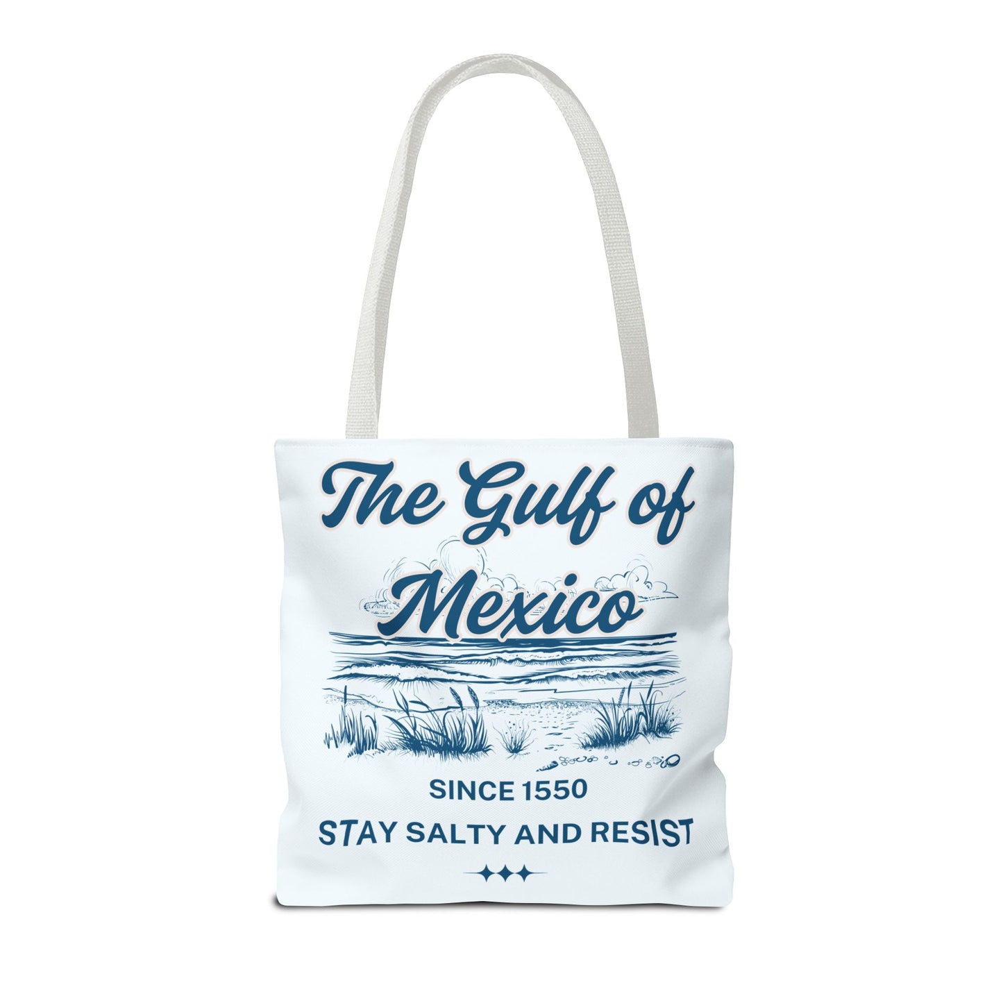 Beach-Themed Tote Bag, Gulf of Mexico Design, Nautical Carryall, Summer Essential, Gift for Beach Lovers, Eco-Friendly Bag