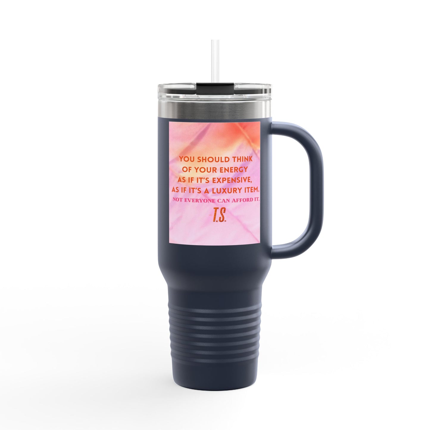 Luxury Energy Inspirational Insulated Travel Mug, 40oz - Motivational Coffee Cup, Perfect Gift for Self-Care, College Student Tumbler, Travel Mug, [...]
