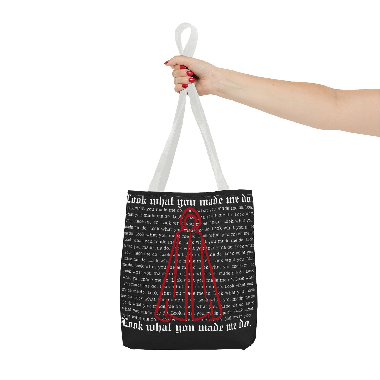 Stylish Tote Bag with 'Look What You Made Me Do' Handmaid's Design | Reusable Shopping Bag, Gift for Music Lovers, Casual Bag, Trendy Accessory