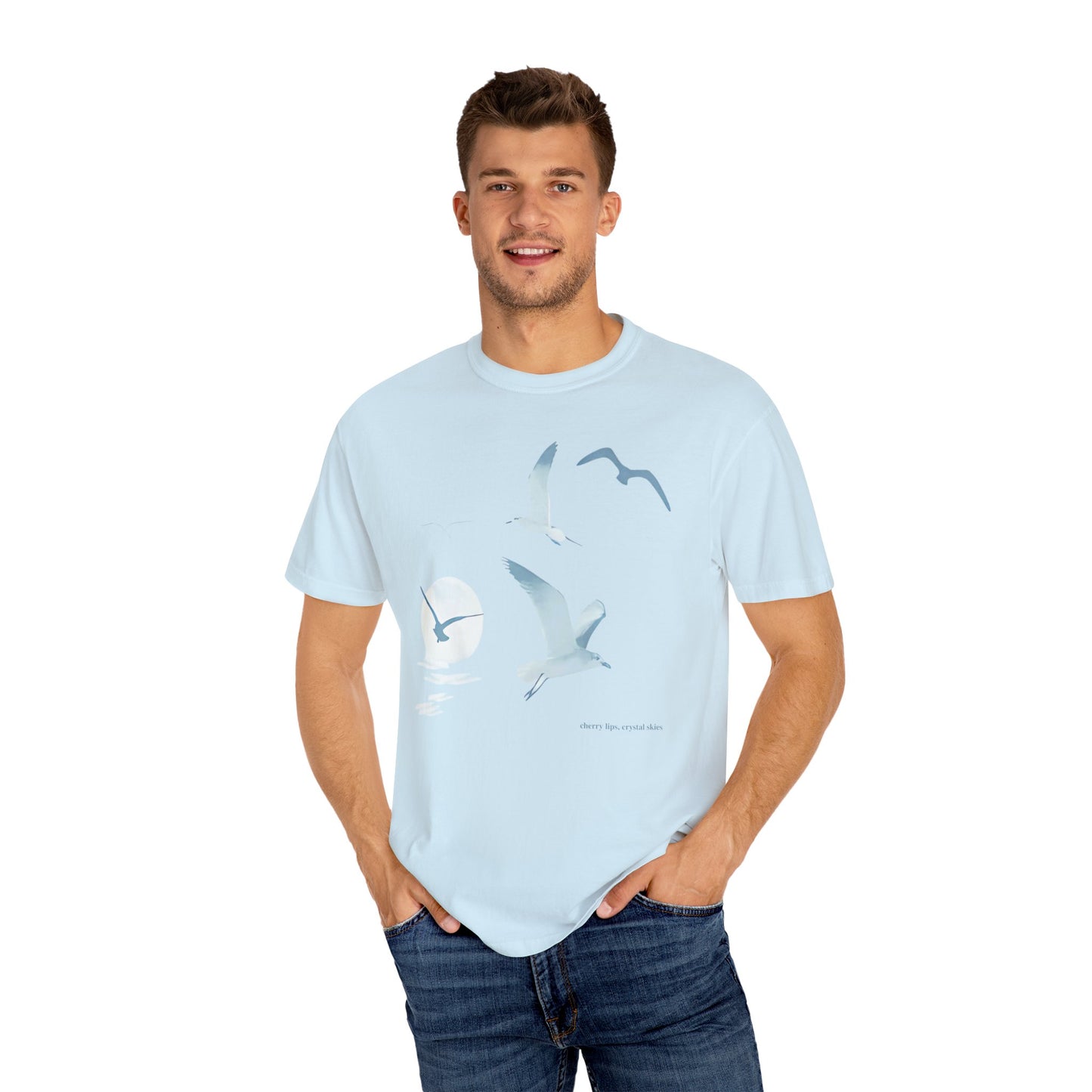 Seagull Comfort Colors T-shirt - Relaxed Fit, Ocean Inspired Tee, Perfect Gift for Beach Lovers, Summer Vibes, Bird Artwork