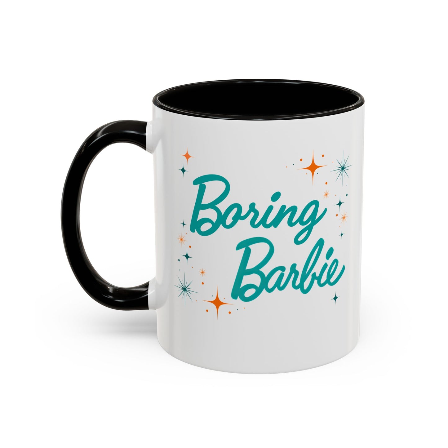 Colorful Boring B Mug - Fun Ceramic Cup, Unique Gift for Her, Retro Vibe Coffee Mug, Birthday or Celebration Mug, Quirky Drinkware