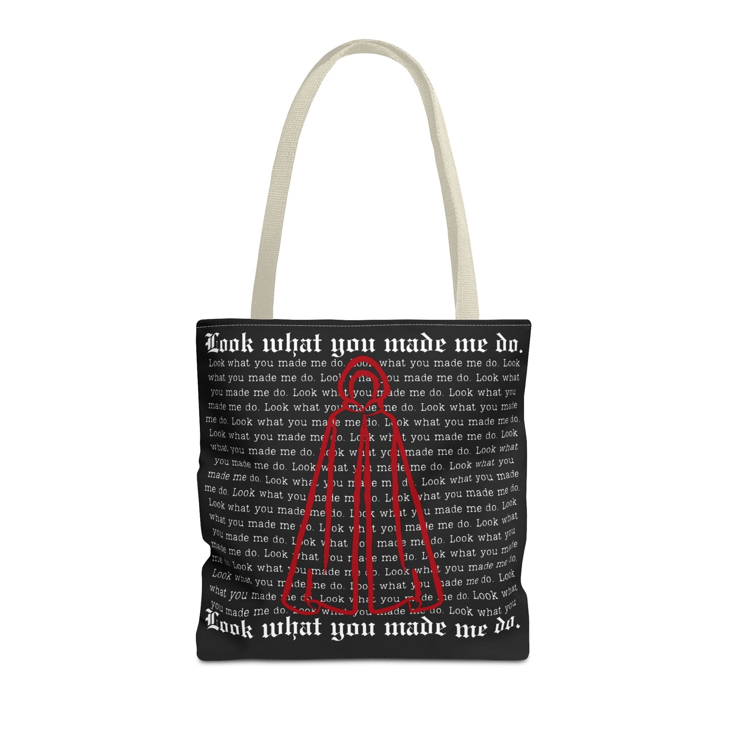 Stylish Tote Bag with 'Look What You Made Me Do' Handmaid's Design | Reusable Shopping Bag, Gift for Music Lovers, Casual Bag, Trendy Accessory