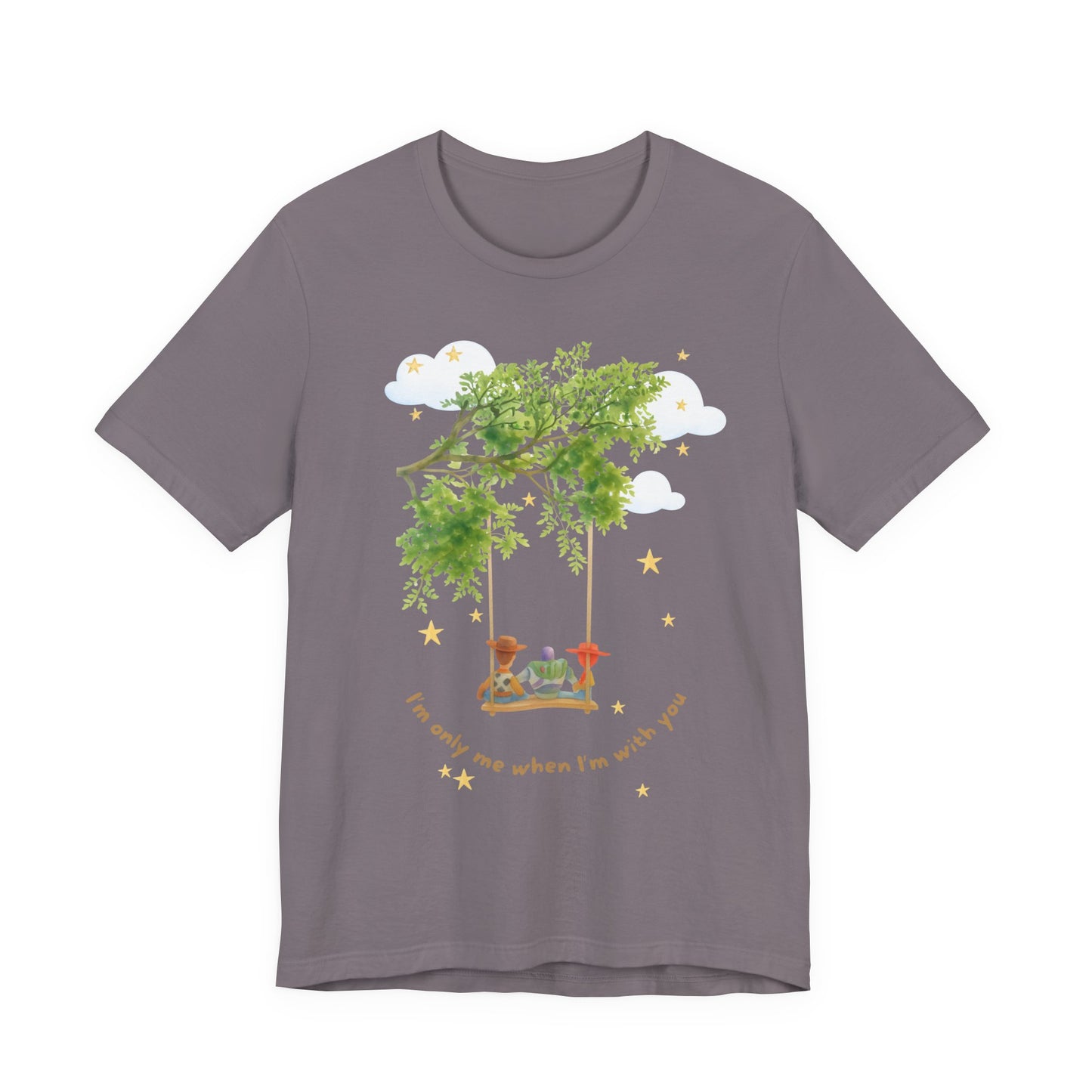 Tree Swing Cute Illustration Tee — I'm only me when I'm with you