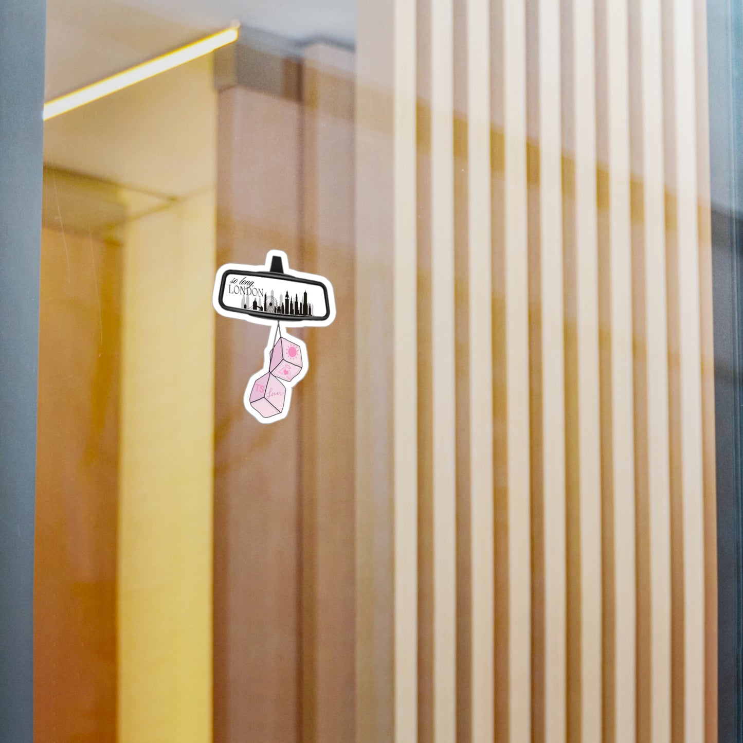 So long, London - Rear View Lover Dice - Vinyl Sticker