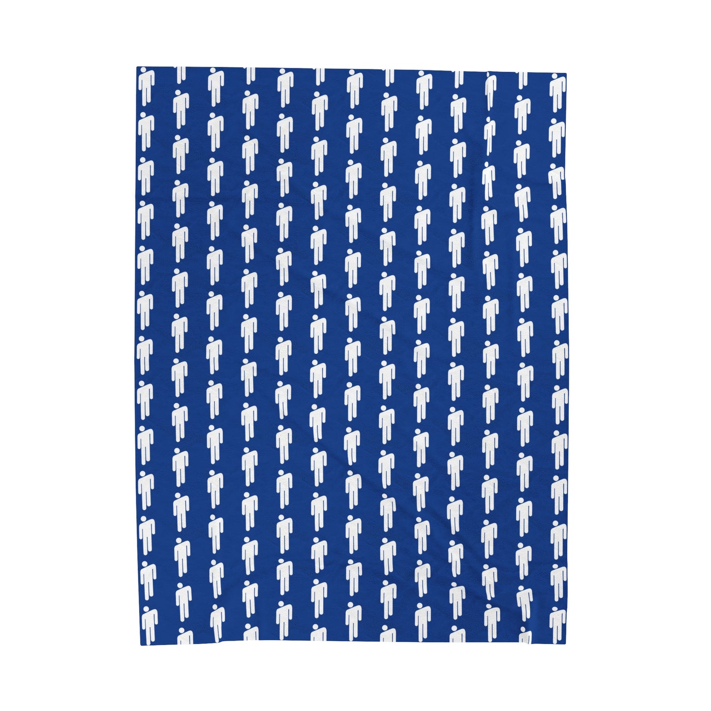 BOLD blue- Velveteen Plush Blanket