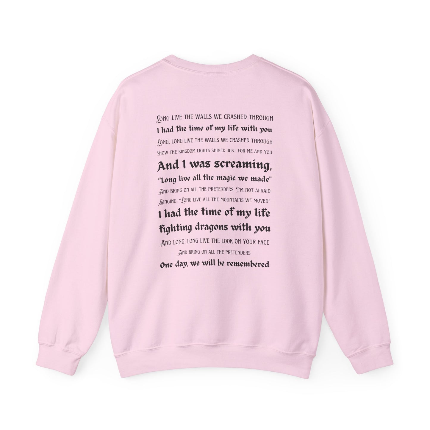 Custom Dates and Surprise Songs - Stage Flowers - Long Live - Unisex Heavy Blend™ Crewneck Sweatshirt