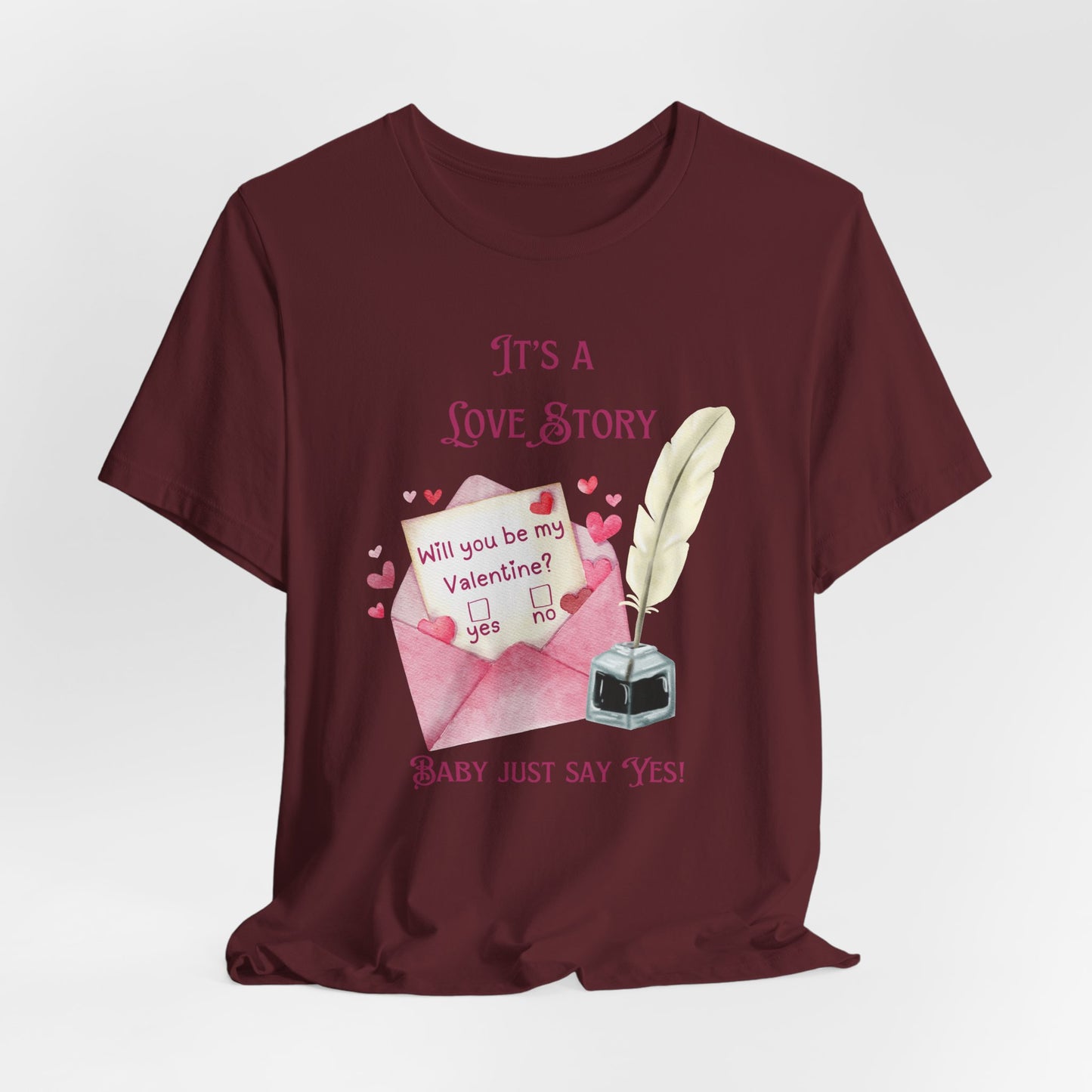 Love Story Valentine - Unisex Jersey Short Sleeve Tee