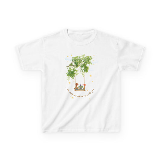 Kids Tee — Woodland Swing Friends "I'm Only Me When I'm With You"
