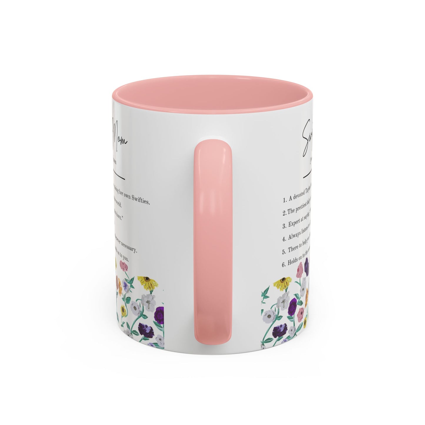 Swiftie Mom Acoustic Set Floral Piano Design - Accent Coffee Mug (11oz)