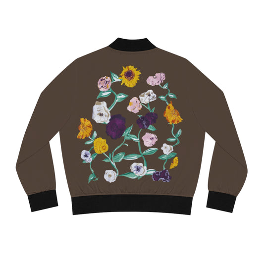 Surprise Song Piano Flowers - Women's Bomber Jacket